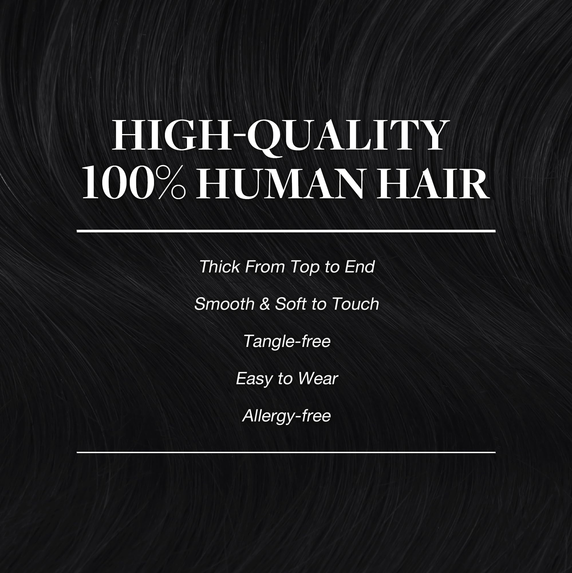 Foto 5 pulgar | Extensiones De Cabello Goo Goo, Cabello Humano Real, 14 Pulgadas, 120 G, 7 Unidades, Negro Azabache - Venta Internacio