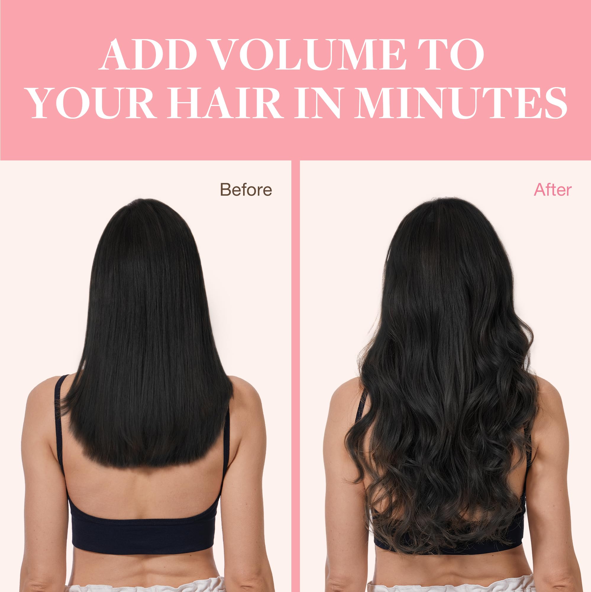 Foto 7 pulgar | Extensiones De Cabello Goo Goo, Cabello Humano Real, 14 Pulgadas, 120 G, 7 Unidades, Negro Azabache - Venta Internacio