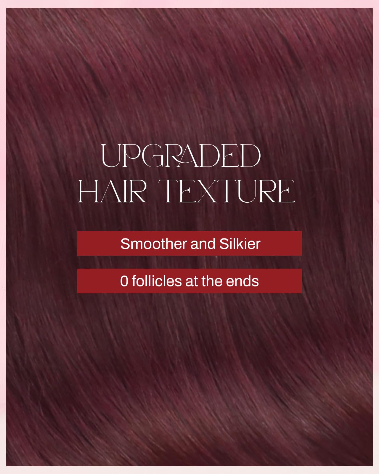 Foto 6 pulgar | Extensiones De Cabello Humano Moresoo Con Cinta Adhesiva, 22 Cm, Color Burdeos - Venta Internacional.