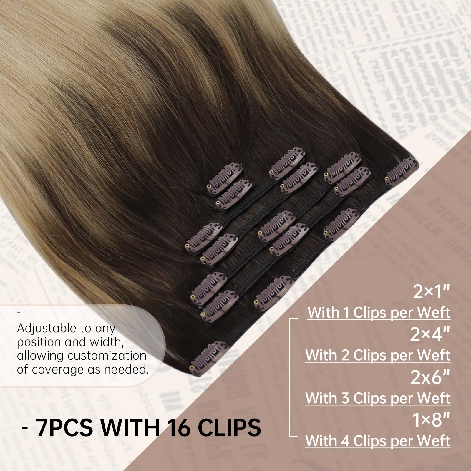 Foto 4 pulgar | Extensiones Con Forma De Pinza, Cabello Humano Sunny Hair Straight Remy - Venta Internacional.