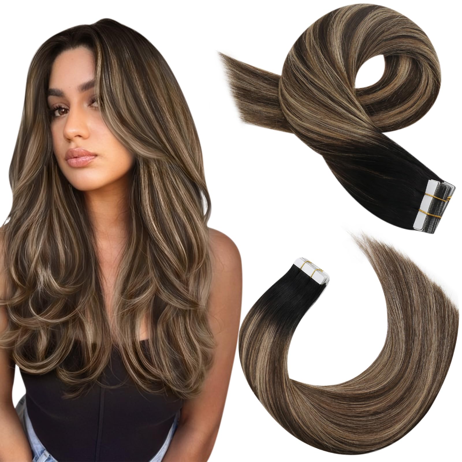 Foto 2 pulgar | Extensiones De Cabello Humano Invisible Moresoo, 22 Pulgadas - Venta Internacional.