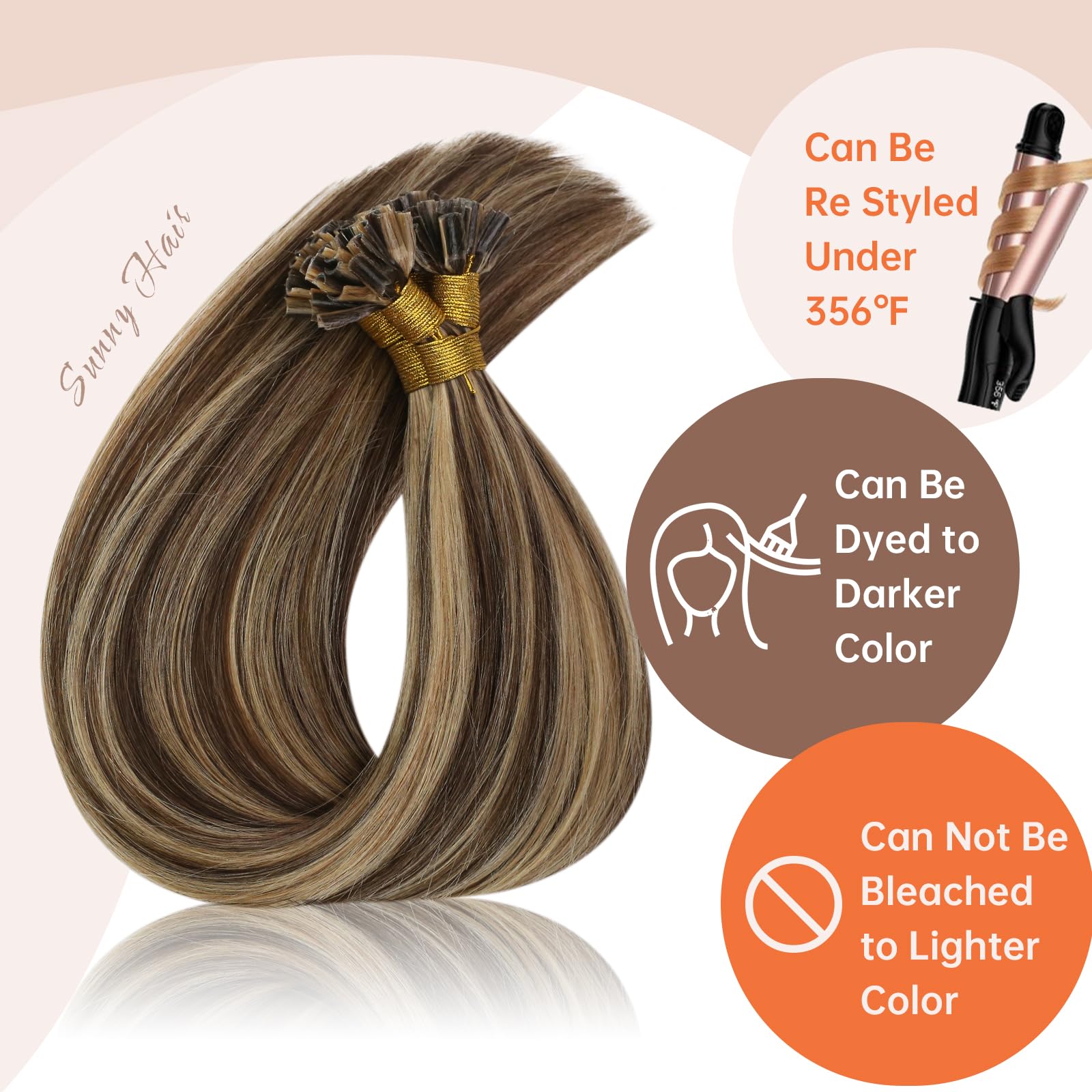 Foto 5 pulgar | Extensiones De Cabello Sunny U Tip Human Hair 50 G 40 Cm - Venta Internacional.