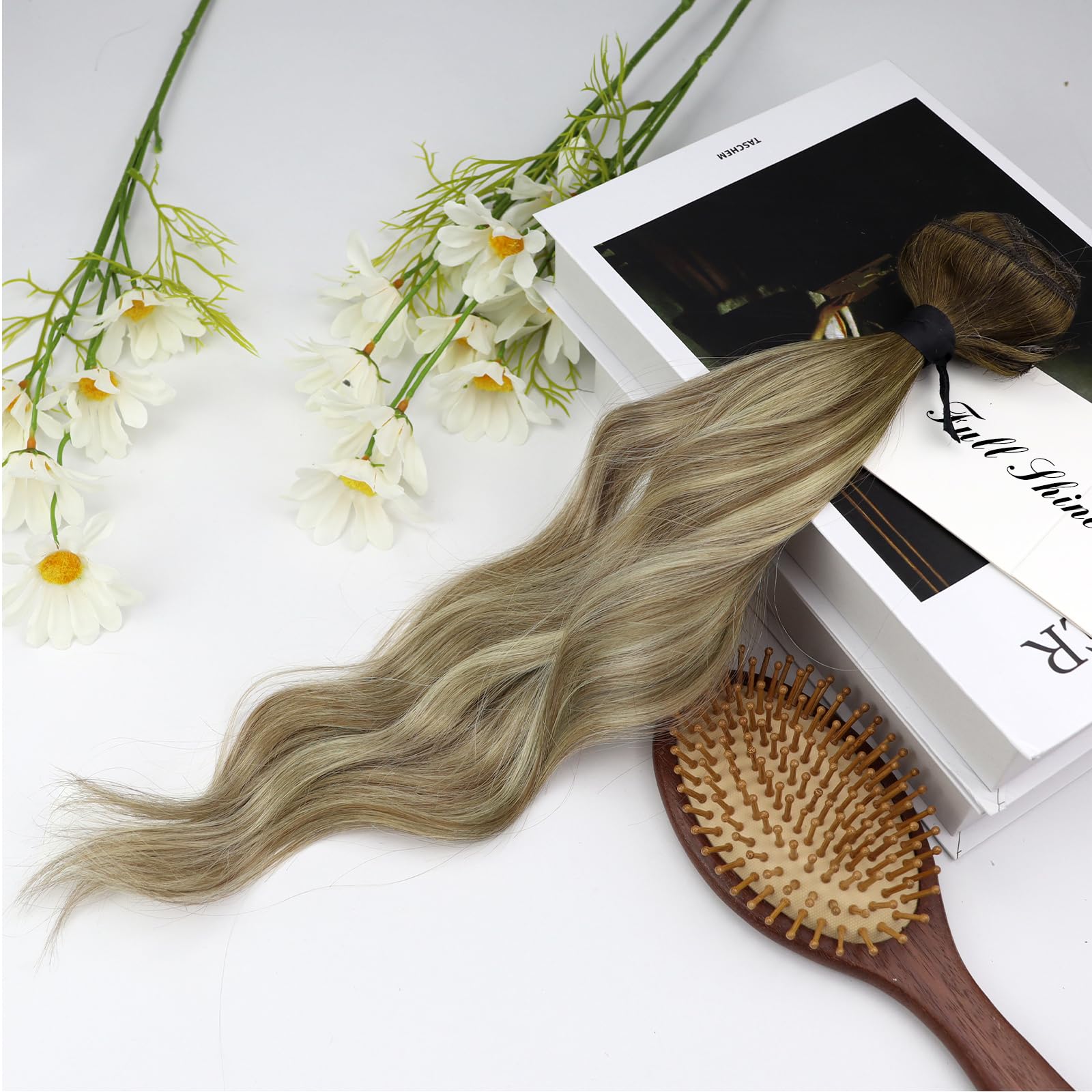 Foto 8 pulgar | Extensiones De Pelo Con Clip Full Shine, 40 Cm, Marrón Degradado, Marrón Ceniza - Venta Internacional.