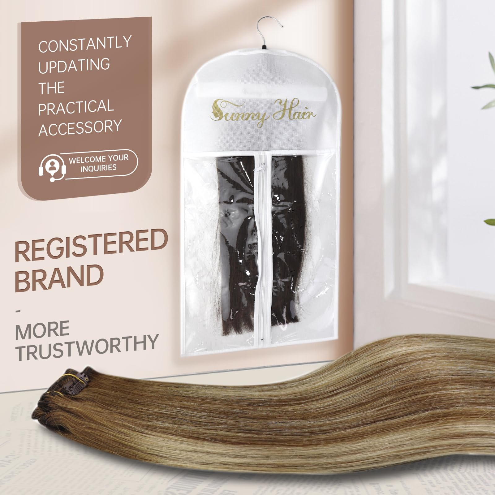 Foto 6 pulgar | Extensiones De Cabello Con Clip, Cabello Humano Liso, Cabello Liso, 14 Pulgadas - Venta Internacional.