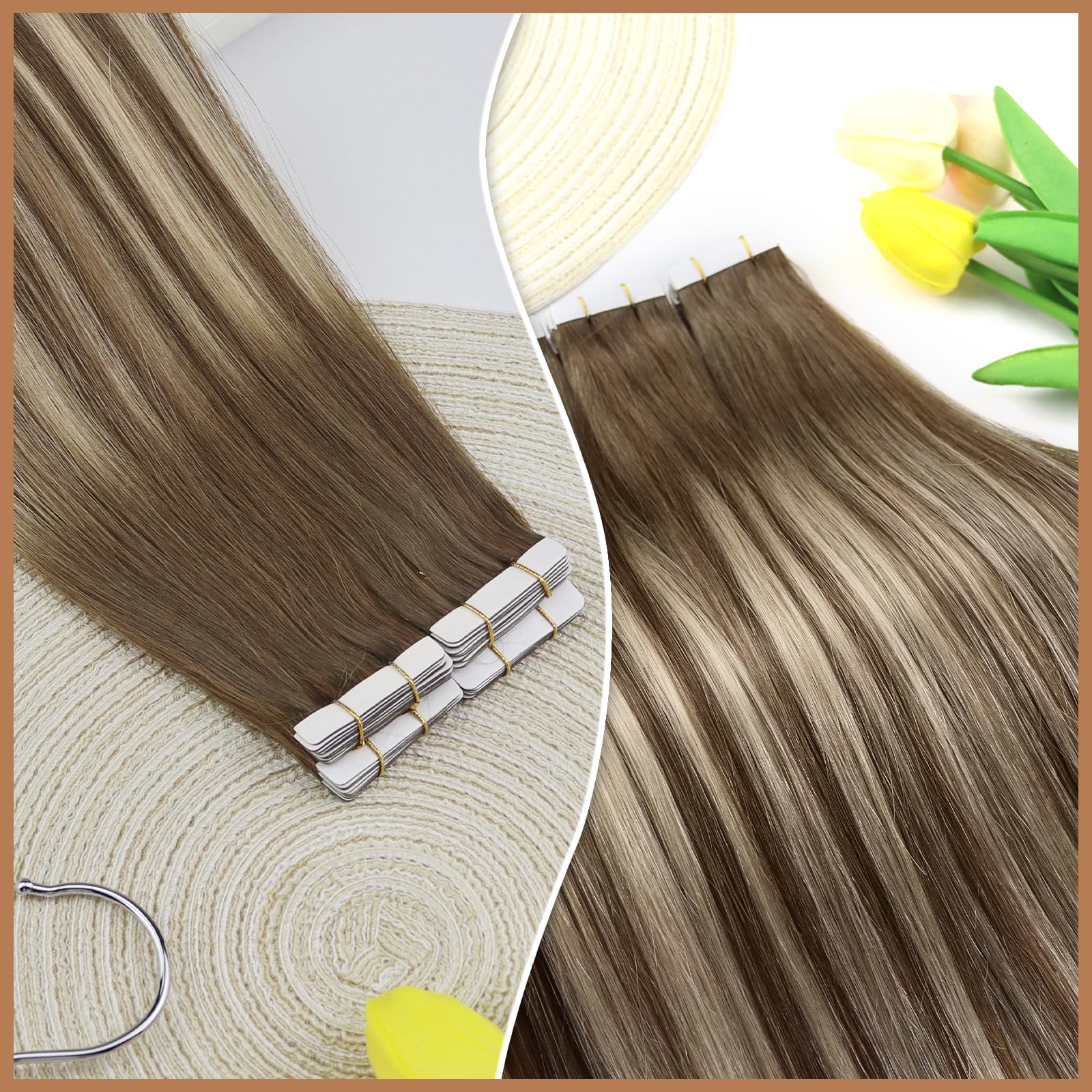 Foto 7 pulgar | Extensiones De Cabello Con Cinta Adhesiva Sunny Hair Blonde Balayage De 14 Pulgadas - Venta Internacional.