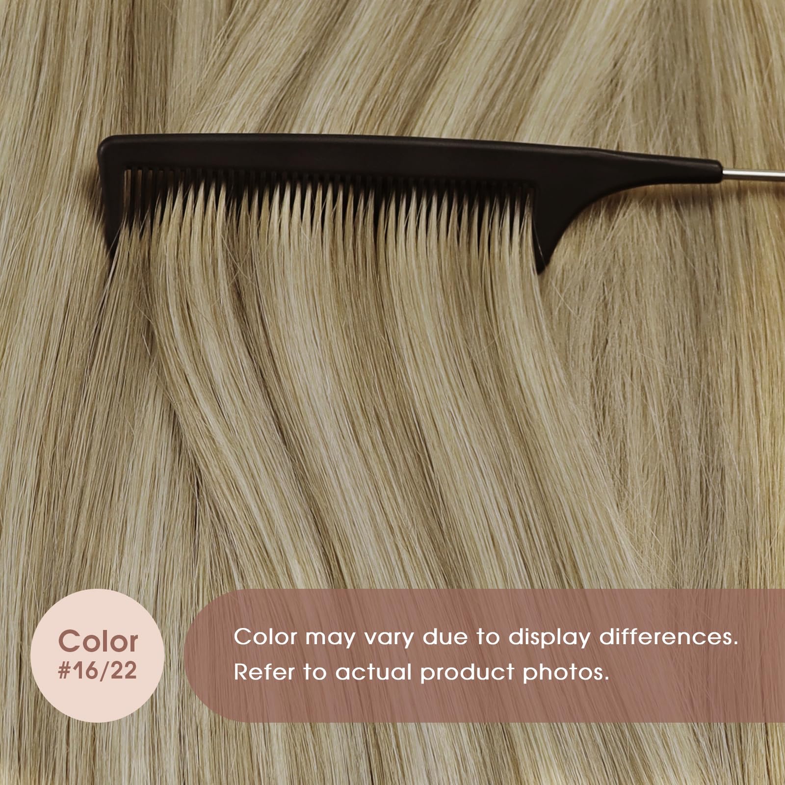 Foto 6 pulgar | Extensiones De Pelo Con Cinta Adhesiva, Cabello Humano Rubio, 22 Cm - Venta Internacional.