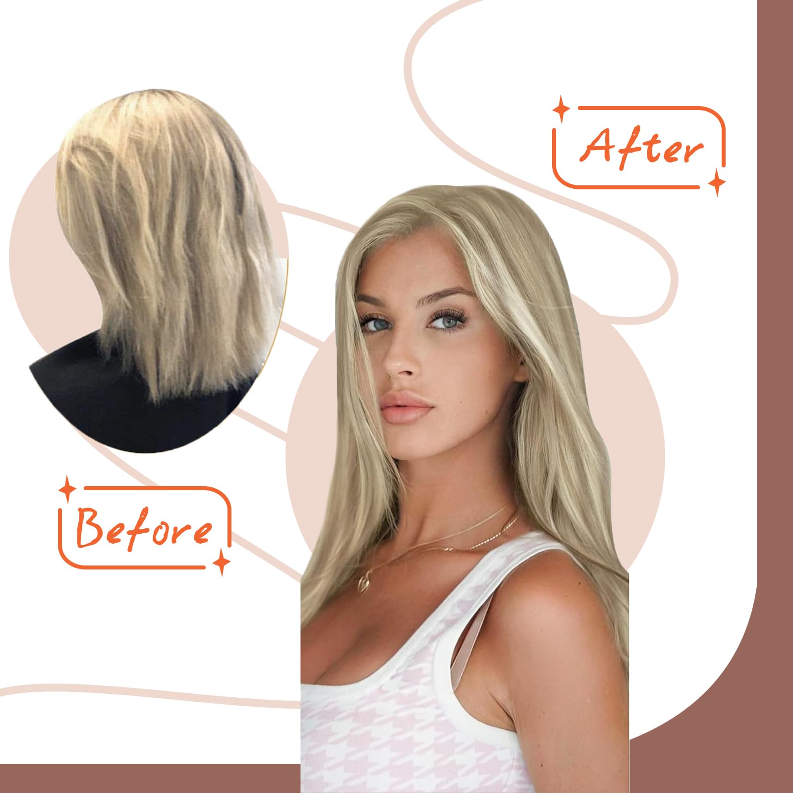 Foto 7 pulgar | Extensiones De Pelo Con Cinta Adhesiva, Cabello Humano Rubio, 22 Cm - Venta Internacional.