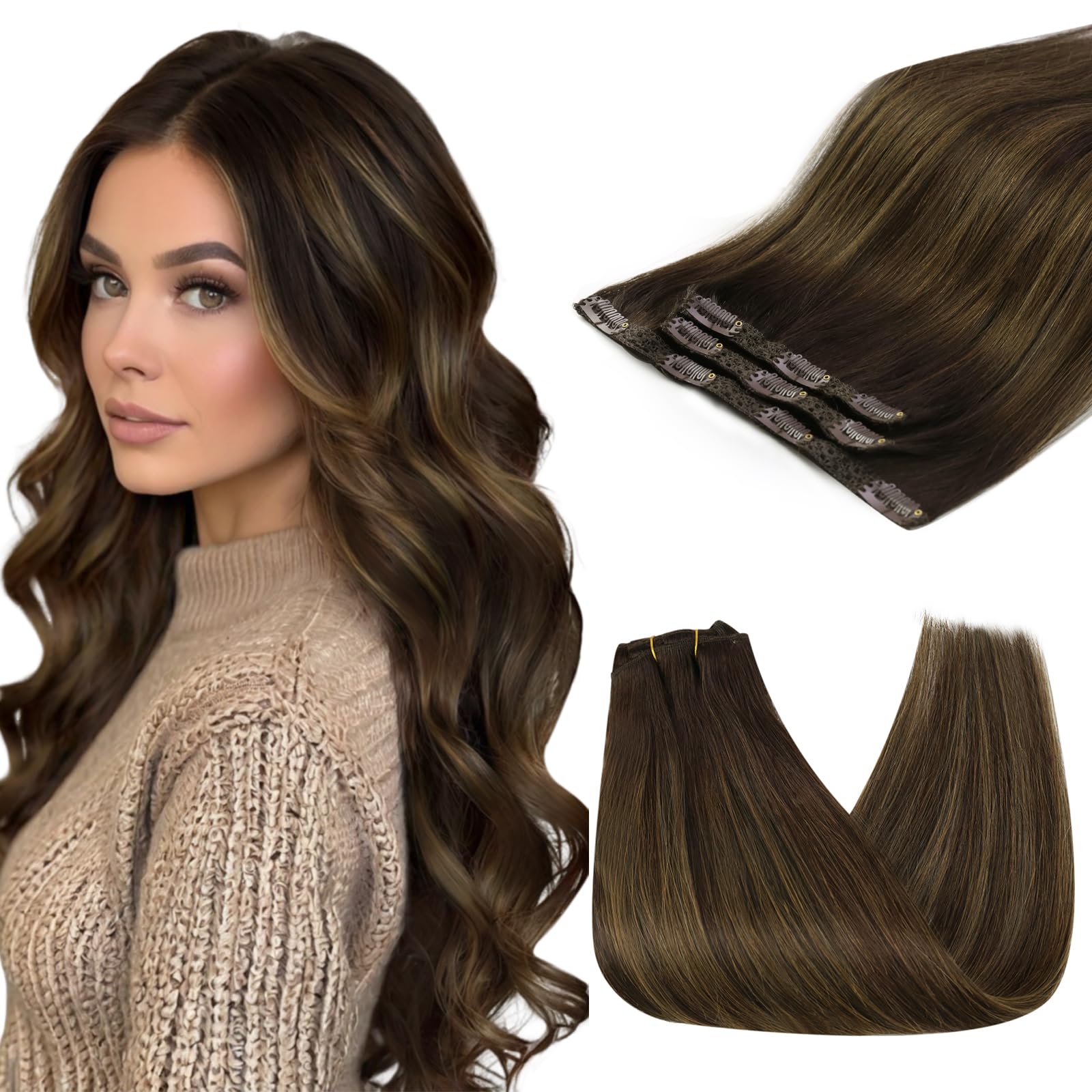 Foto 2 pulgar | Extensiones De Pelo Sunny Hair Straight, 45 Cm, 120 G - Venta Internacional.