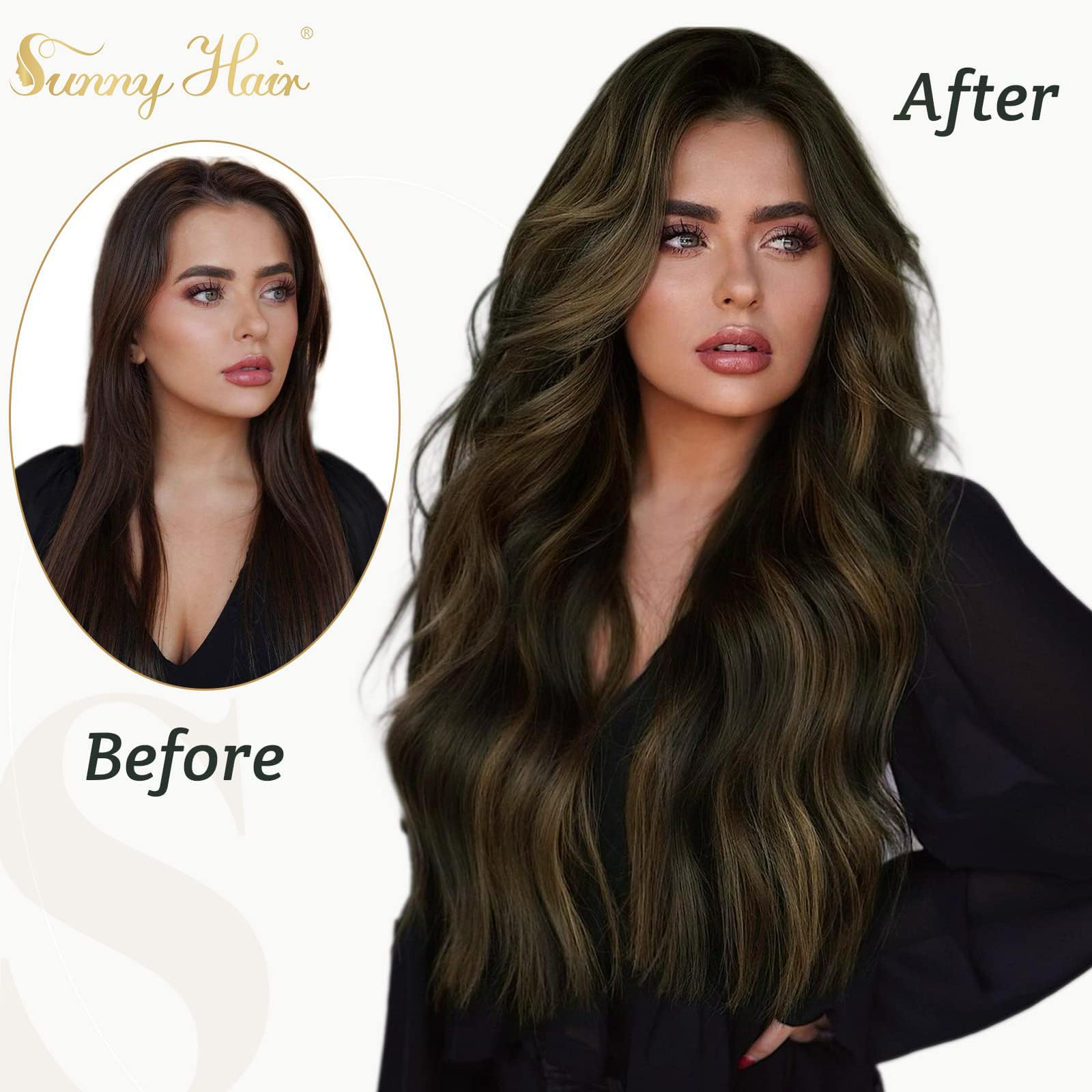 Foto 5 pulgar | Extensiones De Pelo Sunny Hair Straight, 45 Cm, 120 G - Venta Internacional.