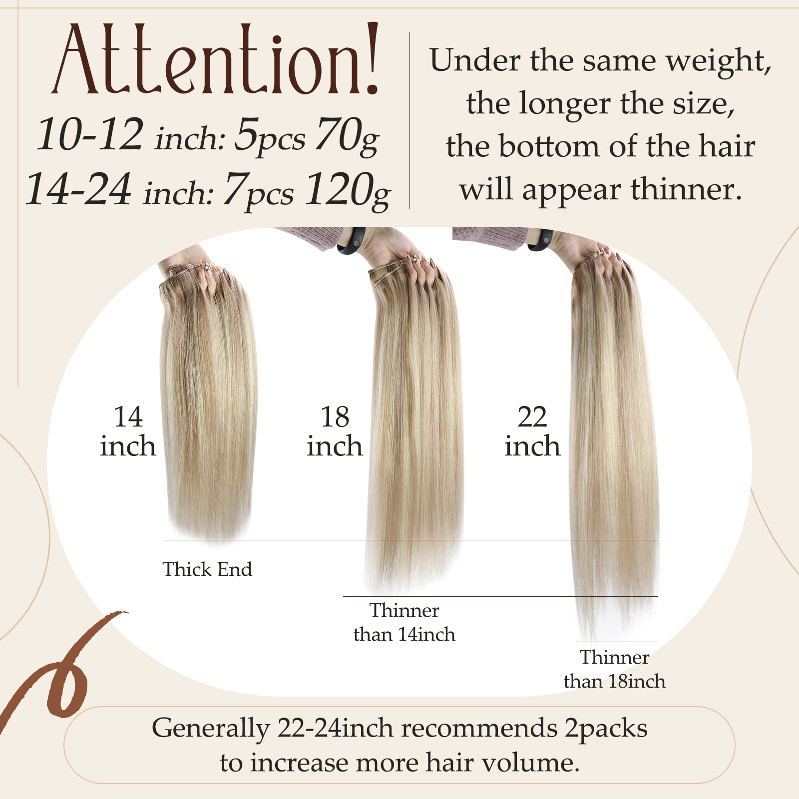 Foto 8 pulgar | Extensiones De Cabello Liso Con Clip, Cabello Humano Liso, 20 Cm - Venta Internacional.