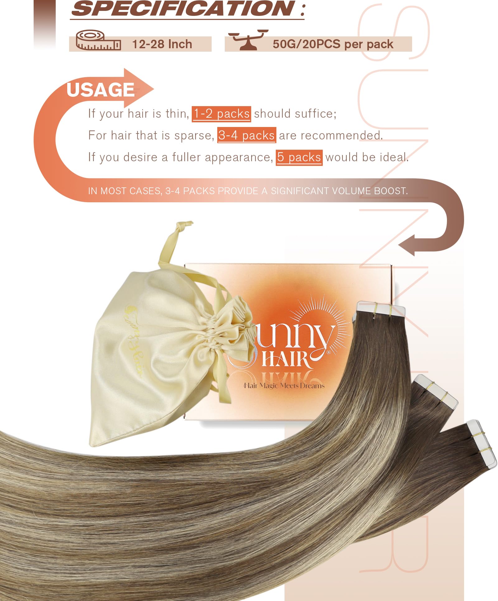Foto 6 pulgar | Extensiones De Cabello Humano Real Sunny Clip In, 35 Cm, Negro Degradado - Venta Internacional.