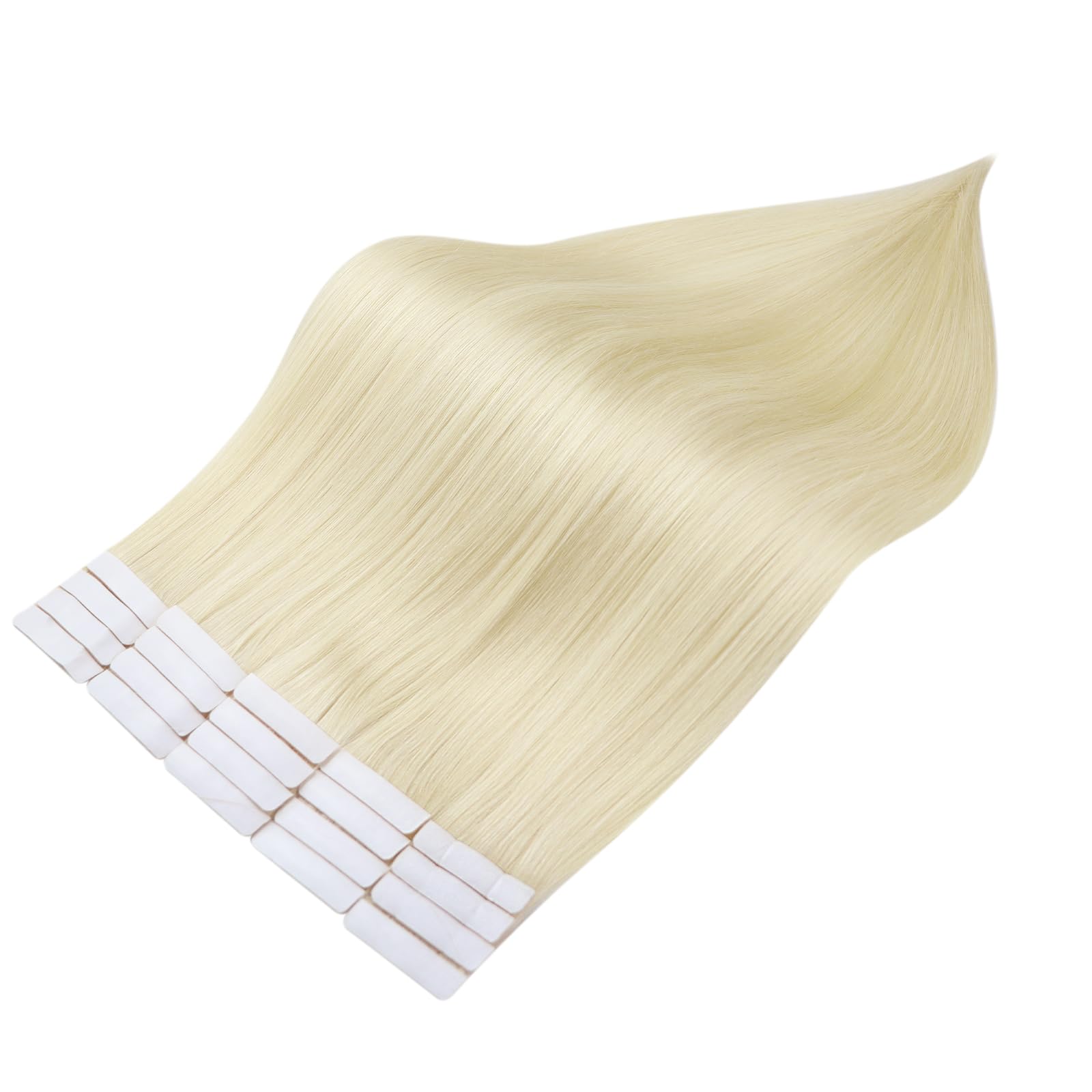 Foto 8 pulgar | Extensiones De Cabello Humano Con Cinta Adhesiva, Color 60, Rubio, 24 Pulgadas - Venta Internacional.