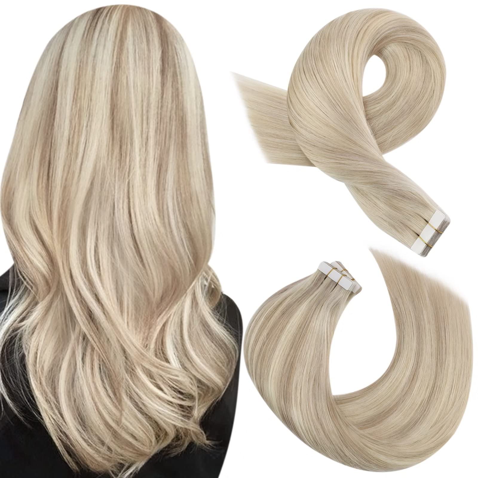 Foto 2 pulgar | Extensiones De Cabello Humano Real Moresoo, Rubio Ceniza - Venta Internacional.