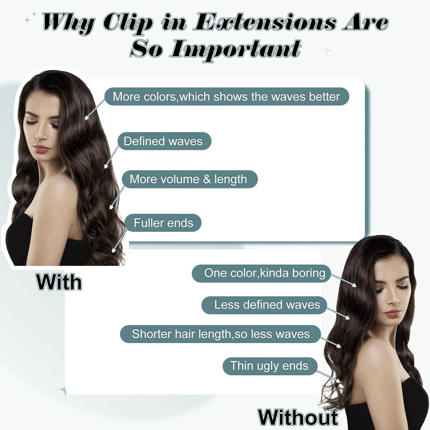 Foto 5 | Extensiones De Cabello Full Shine Clips En Degradado, Marrón Dorado A Rubio - Venta Internacional.