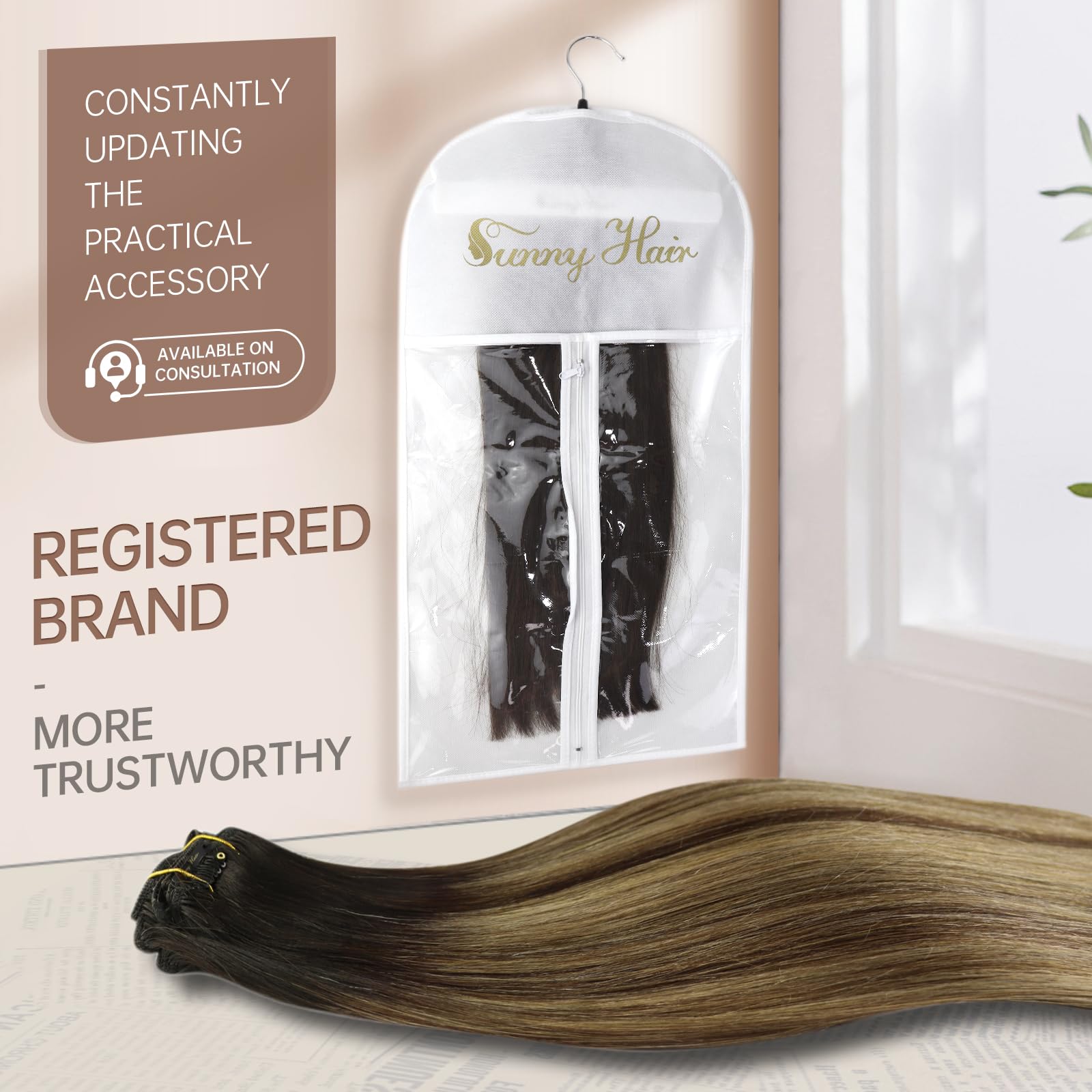 Foto 6 pulgar | Extensiones Con Forma De Pinza, Cabello Humano Sunny Hair Straight Remy - Venta Internacional.
