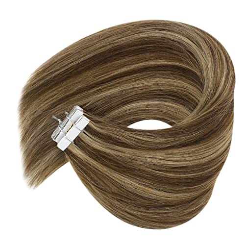 Foto 4 pulgar | Extensiones De Cabello Sunny Brown Tape Human Hair 50 G 18 Cm - Venta Internacional.