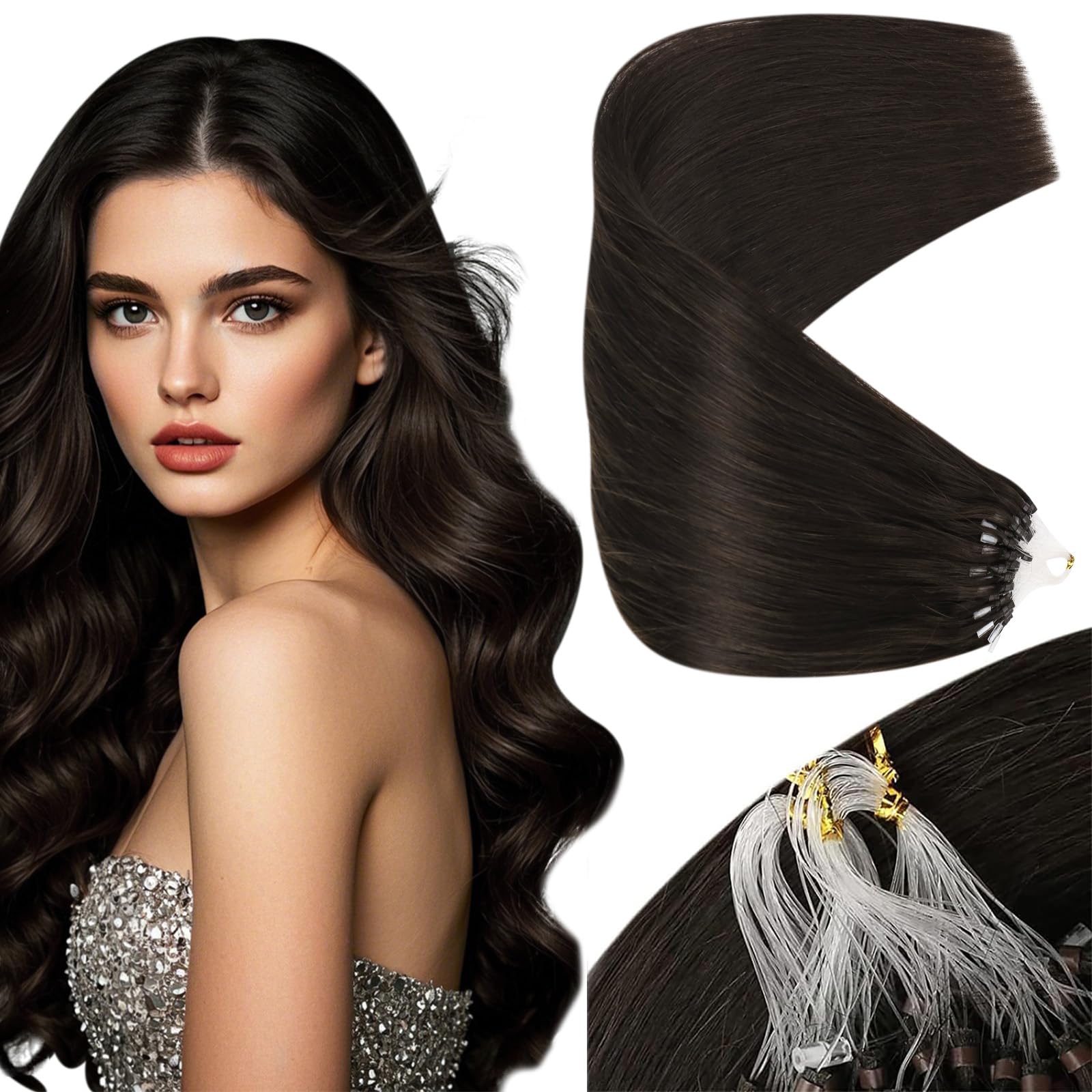 Foto 1 | Extensiones De Cabello Sunny Hair Micro Link Human Hair 22 Pulgadas 50 G - Venta Internacional.