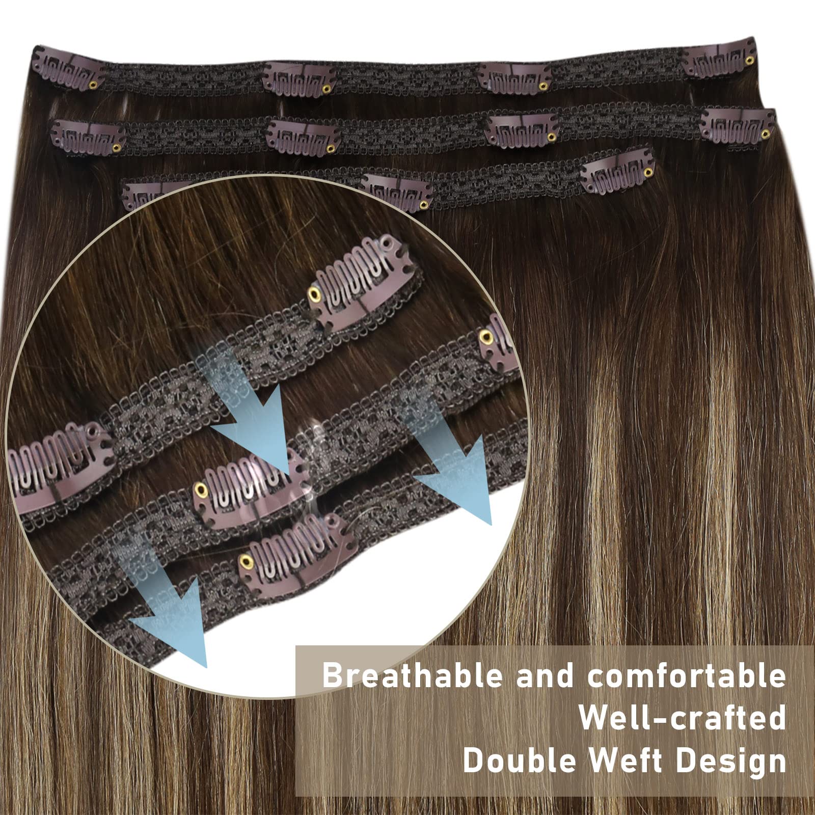Foto 4 pulgar | Extensiones Con Forma De Pinza, Cabello Humano Liso Y Soleado - Venta Internacional.