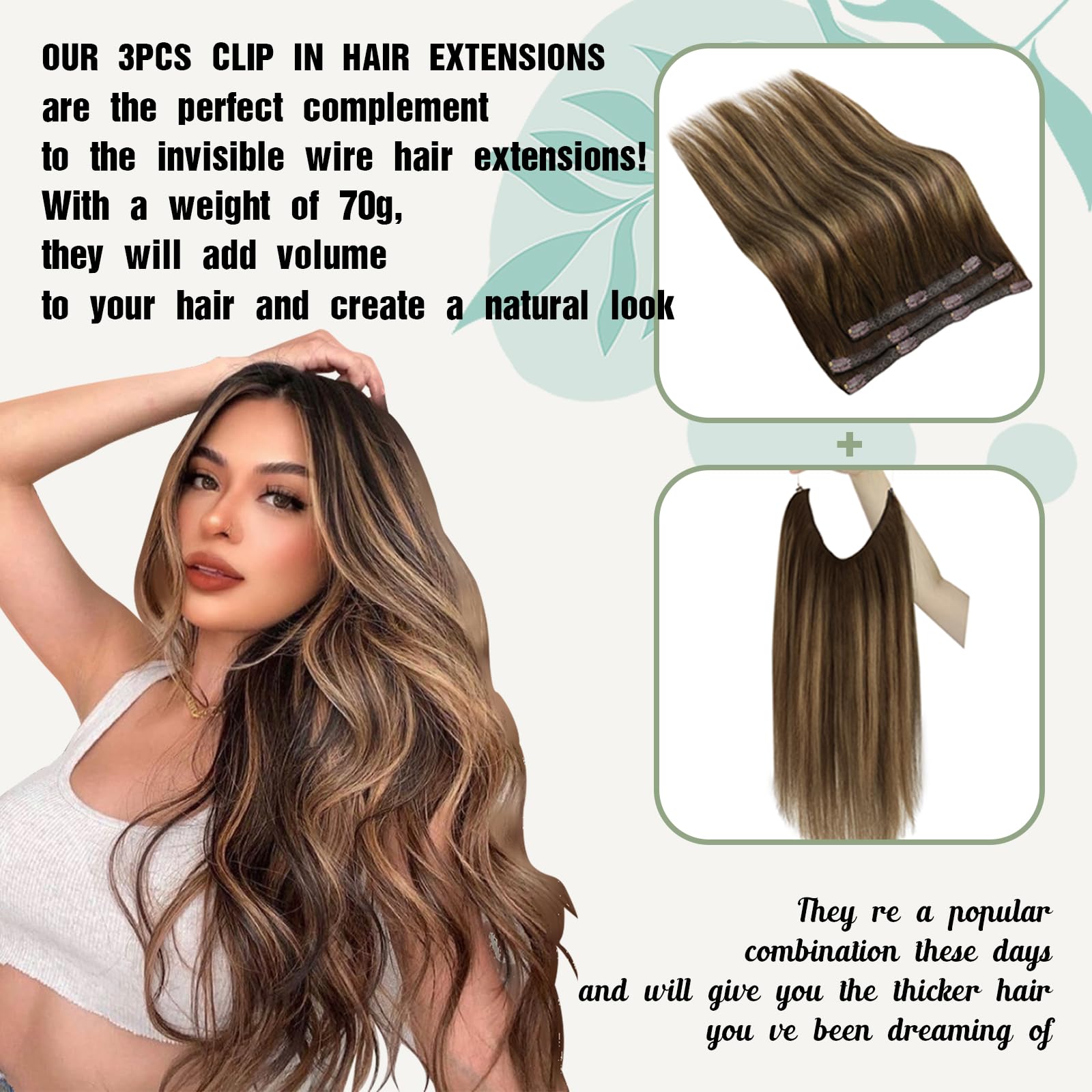 Foto 6 pulgar | Extensiones Con Forma De Pinza, Cabello Humano Liso Y Soleado - Venta Internacional.