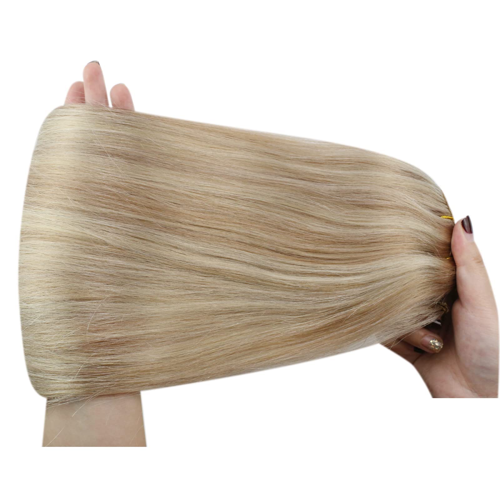Foto 6 pulgar | Extensiones De Cabello Liso Con Clip, Cabello Humano Liso, 14 Cm - Venta Internacional.