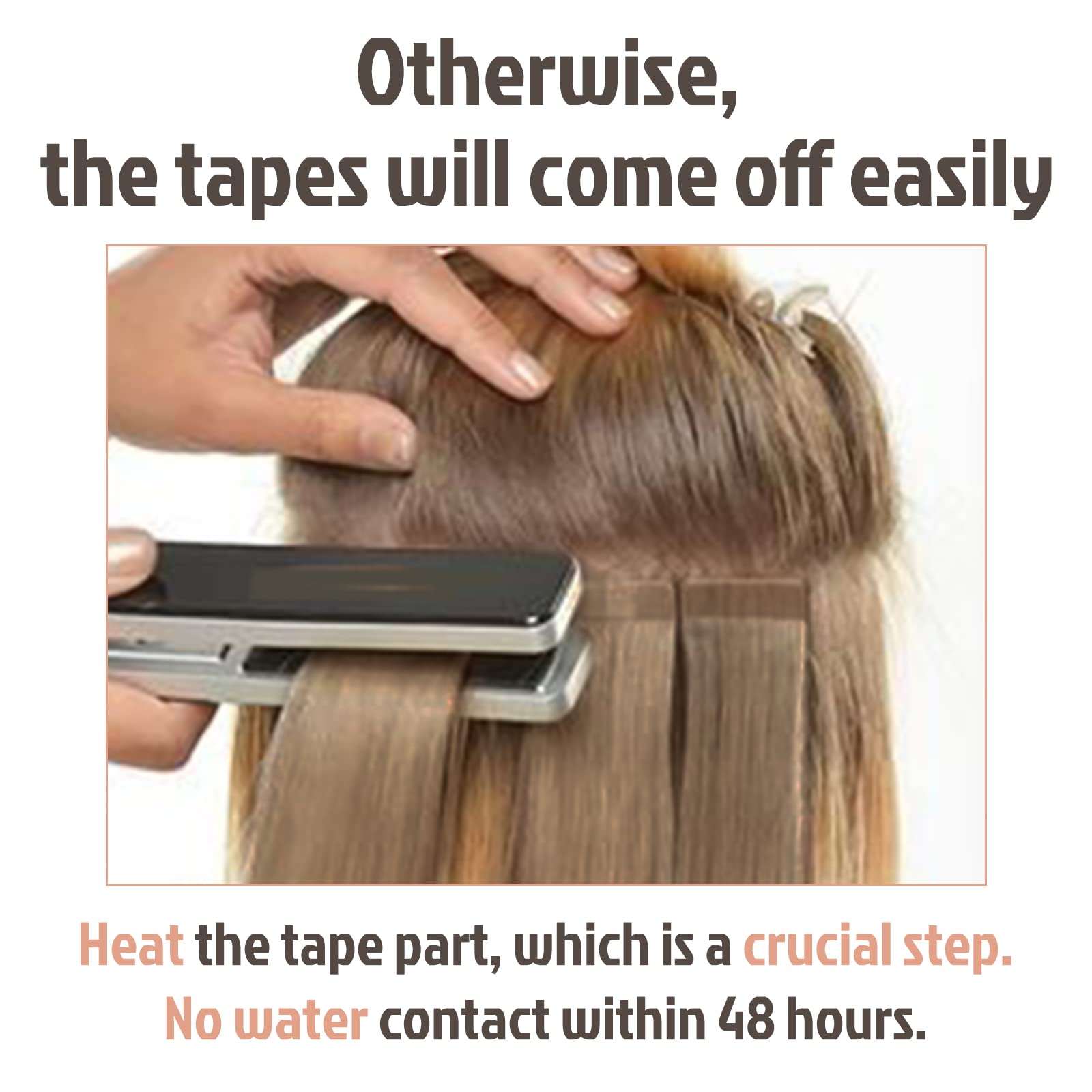 Foto 7 pulgar | Extensiones De Cabello Con Cinta Adhesiva, Cabello Humano Rubio Ceniza - Venta Internacional.