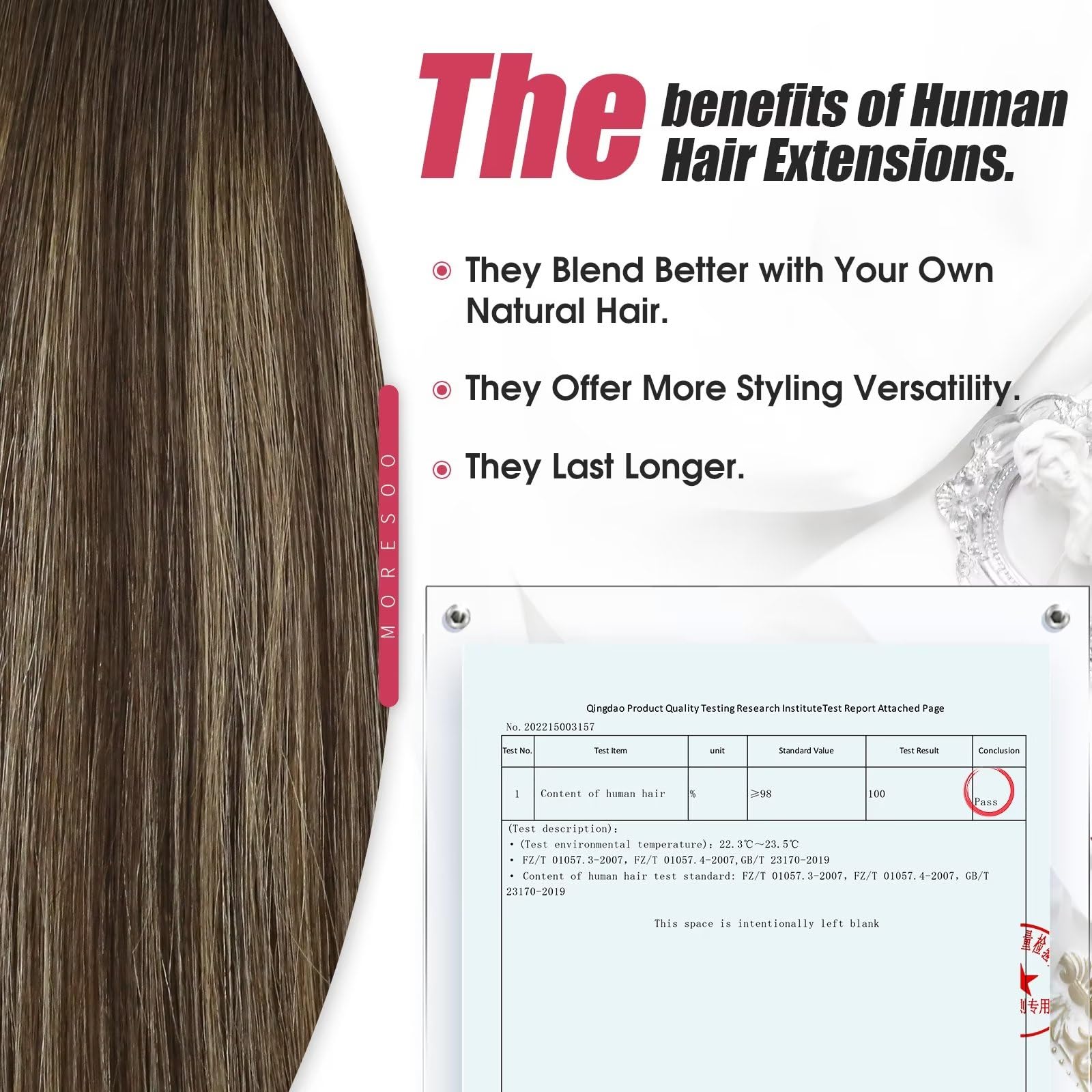 Foto 4 pulgar | Extensiones De Cabello Humano Pegadas Con Cinta Adhesiva, De Color Marrón A Caramelo - Venta Internacional.