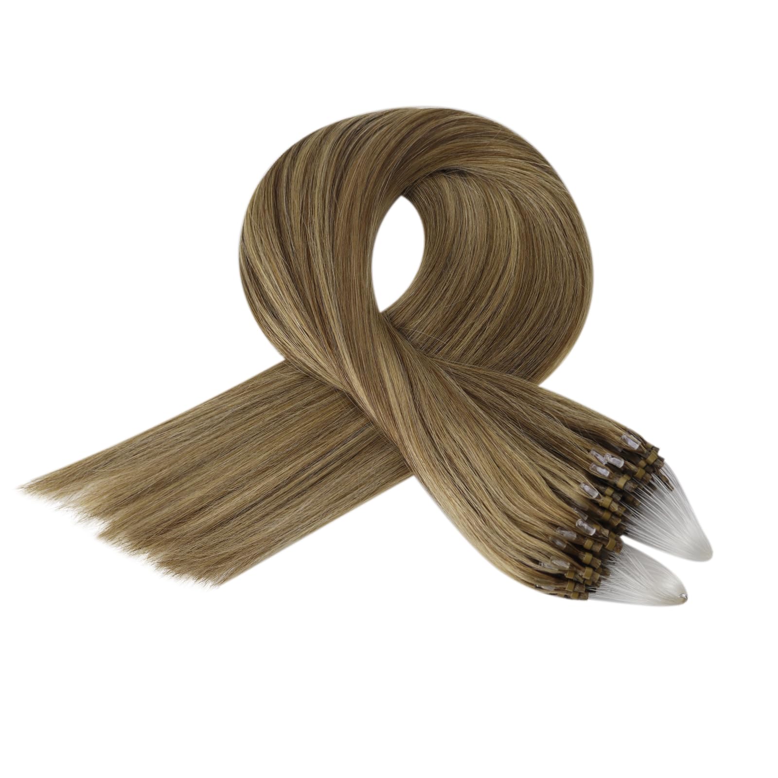 Foto 7 pulgar | Extensiones De Cabello Full Shine Micro Link, 50 G, 50 Cm, Color 4/27 - Venta Internacional.