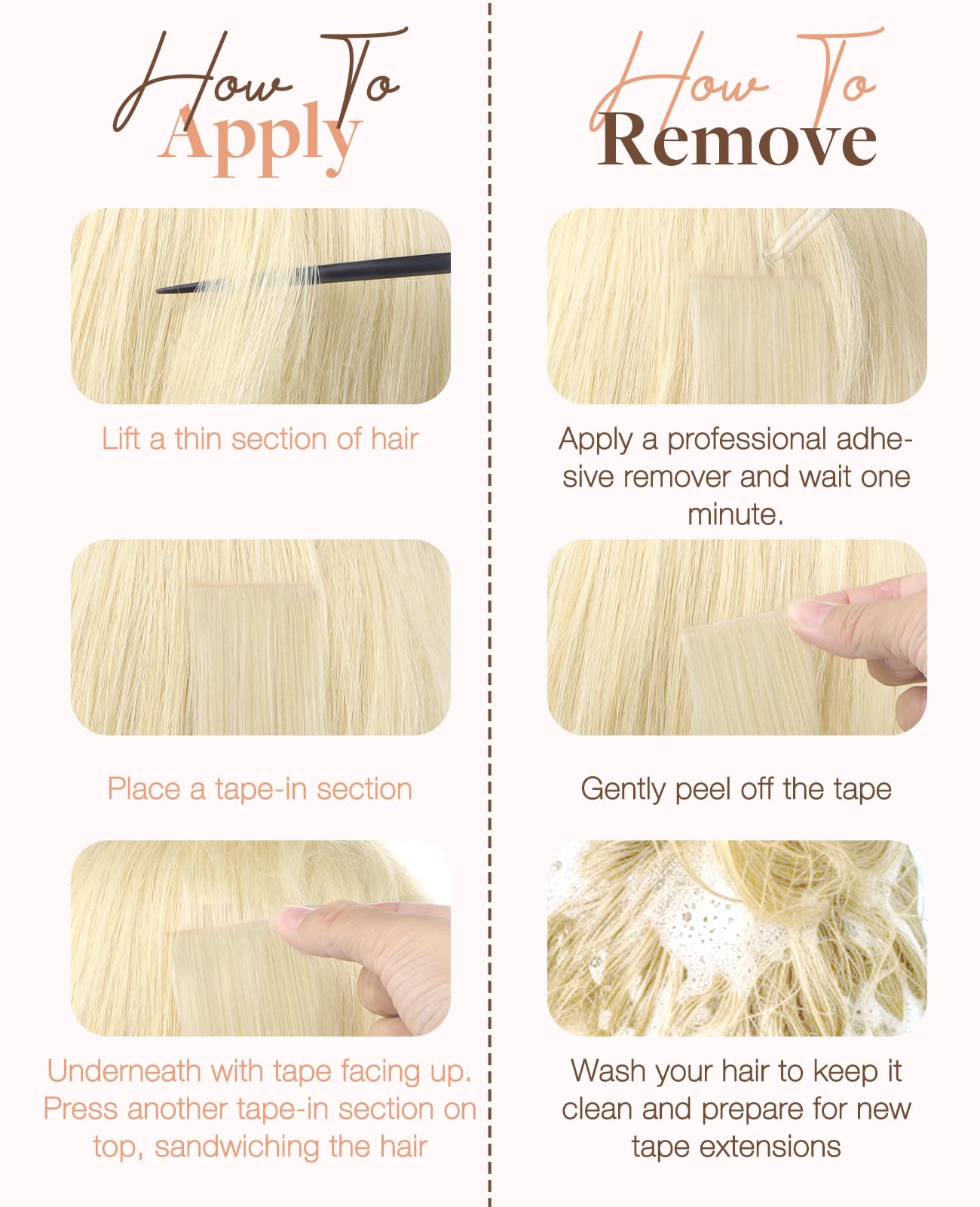 Foto 7 | Extensiones De Cabello Goo Goo Invisi Edge Tape 18d/22f 40 Cm 50 G - Venta Internacional.
