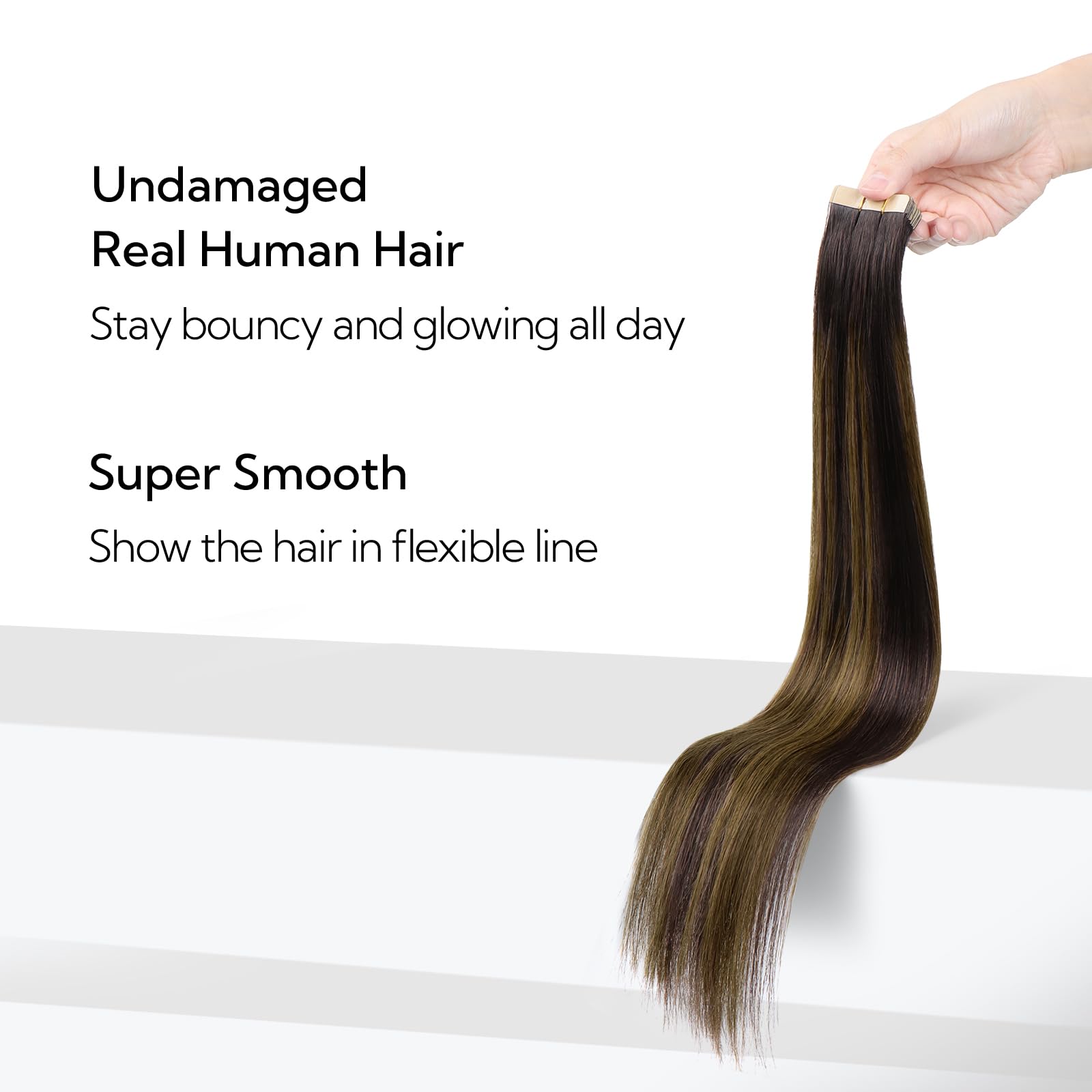Foto 5 pulgar | Extensiones De Cabello Humano Remy Con Cinta Adhesiva Hotbanana, 60 Cm, 20 Unidades, 50 G - Venta Internacional.