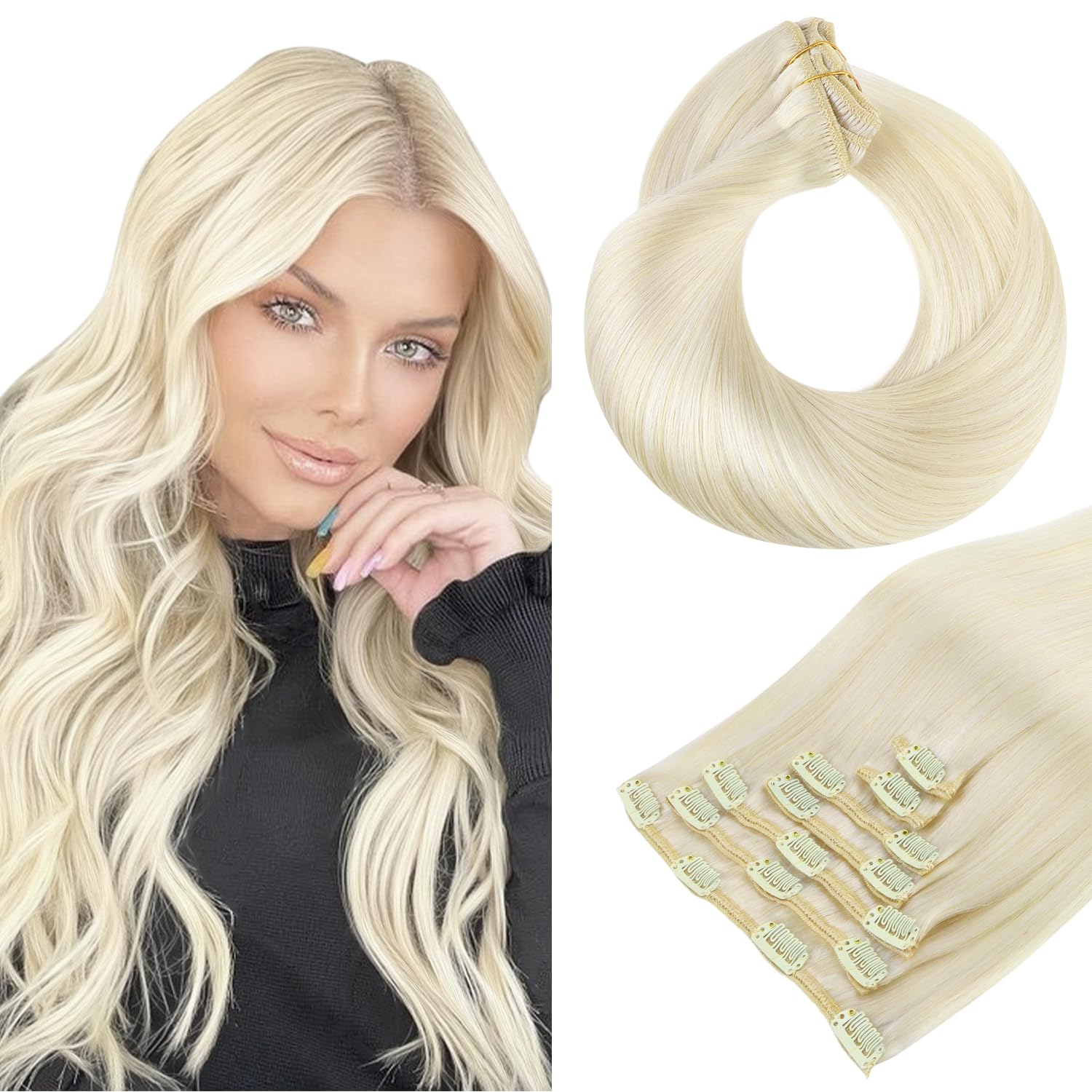 Foto 1 | Extensiones De Cabello Hotbanana Human Hair Marfil Blonde 120g - Venta Internacional.