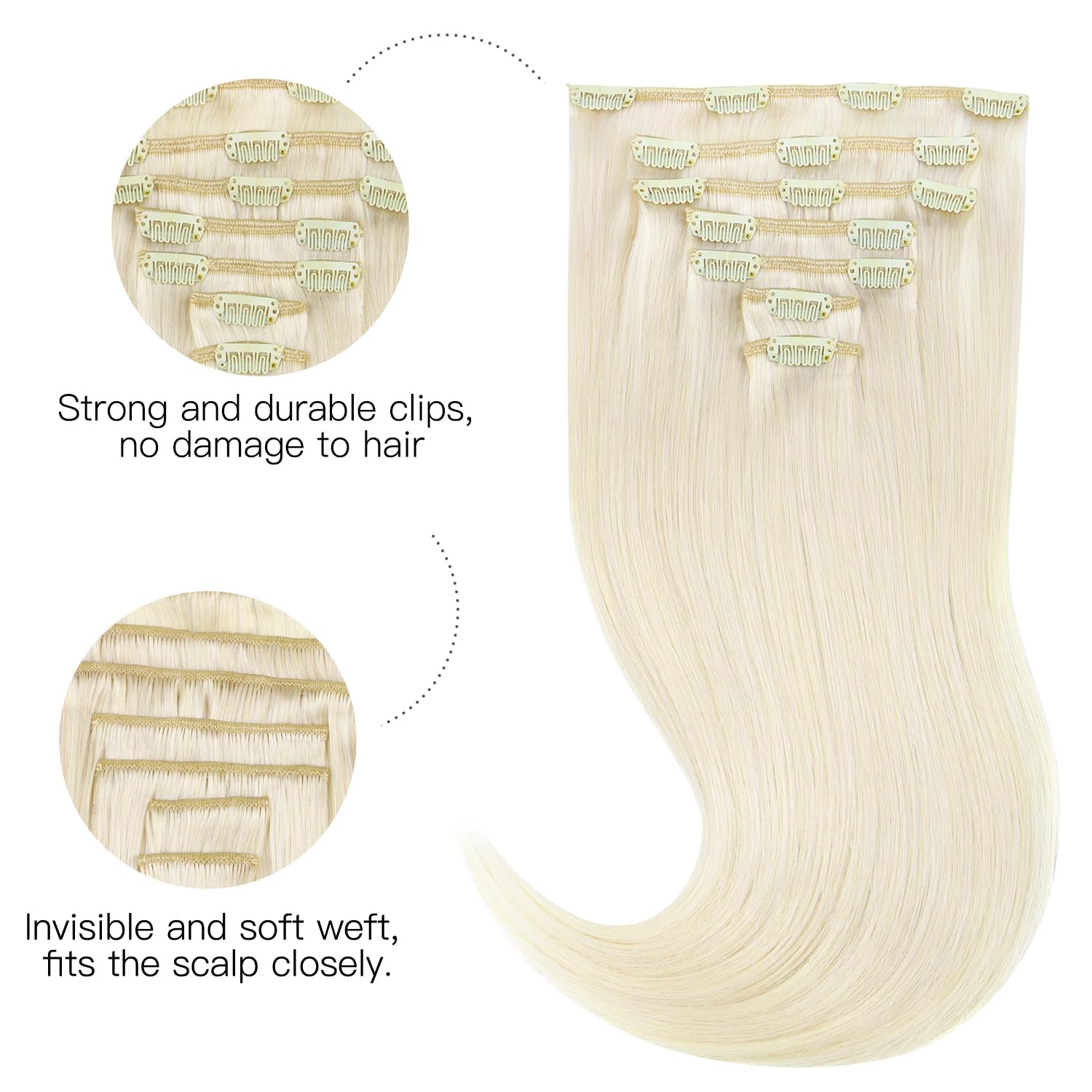 Foto 2 | Extensiones De Cabello Hotbanana Human Hair Marfil Blonde 120g - Venta Internacional.