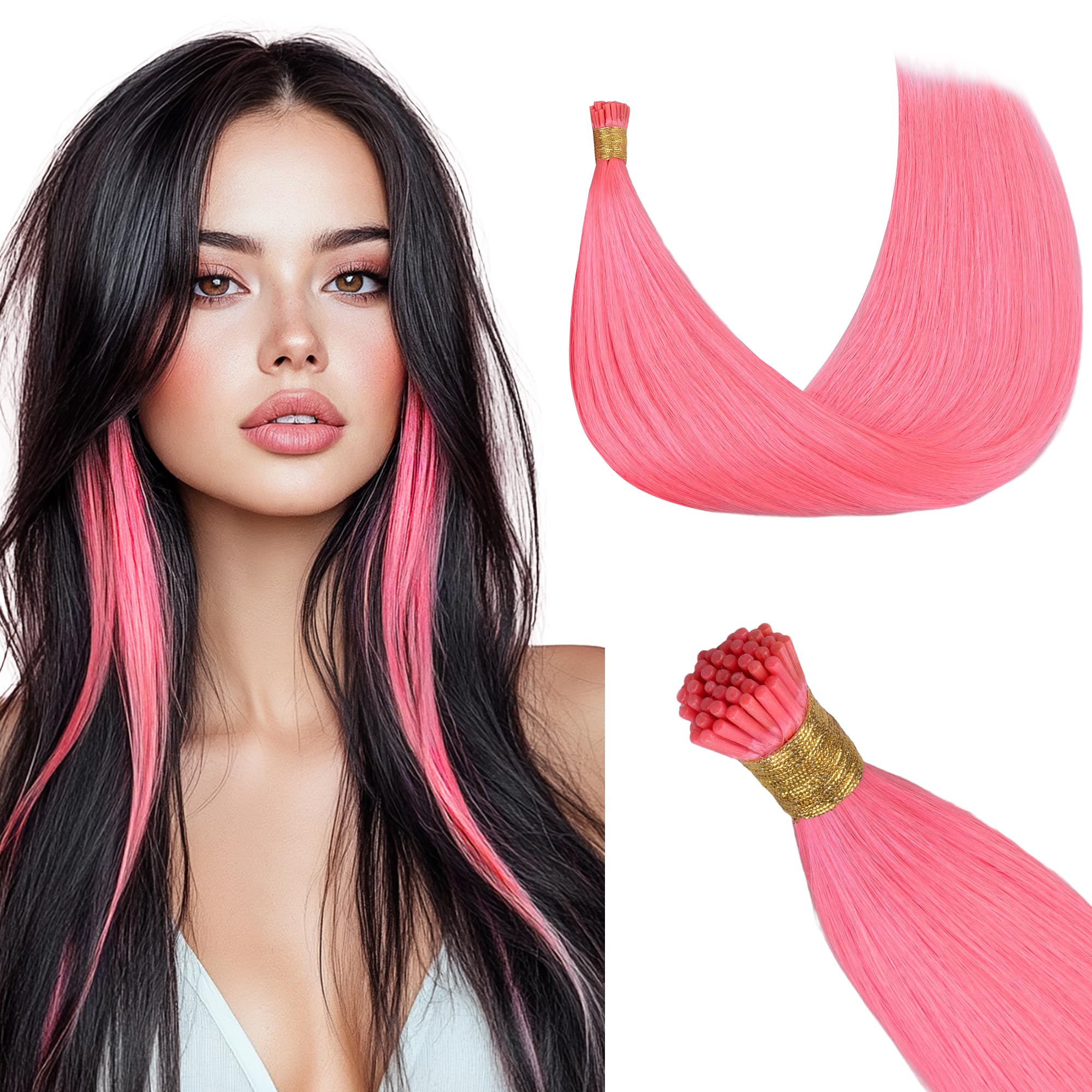 Foto 2 pulgar | Extensiones De Cabello Goo Goo Colored I Tip 20 Cm 50 G 50s Rosa Claro - Venta Internacional.