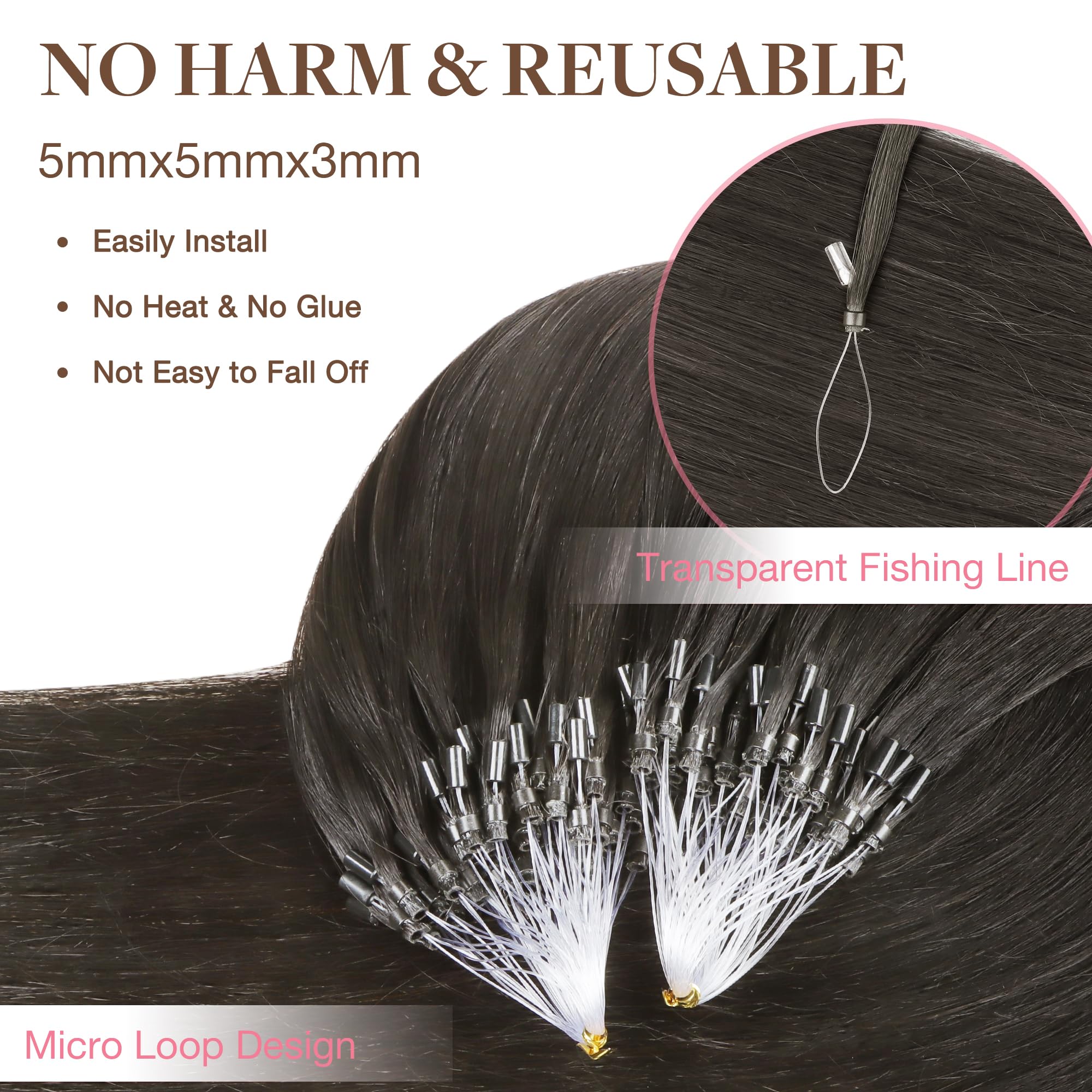 Foto 4 | Extensiones De Cabello Goo Goo Micro Link Tip 14 Pulgadas 50 G 50s 1c - Venta Internacional.
