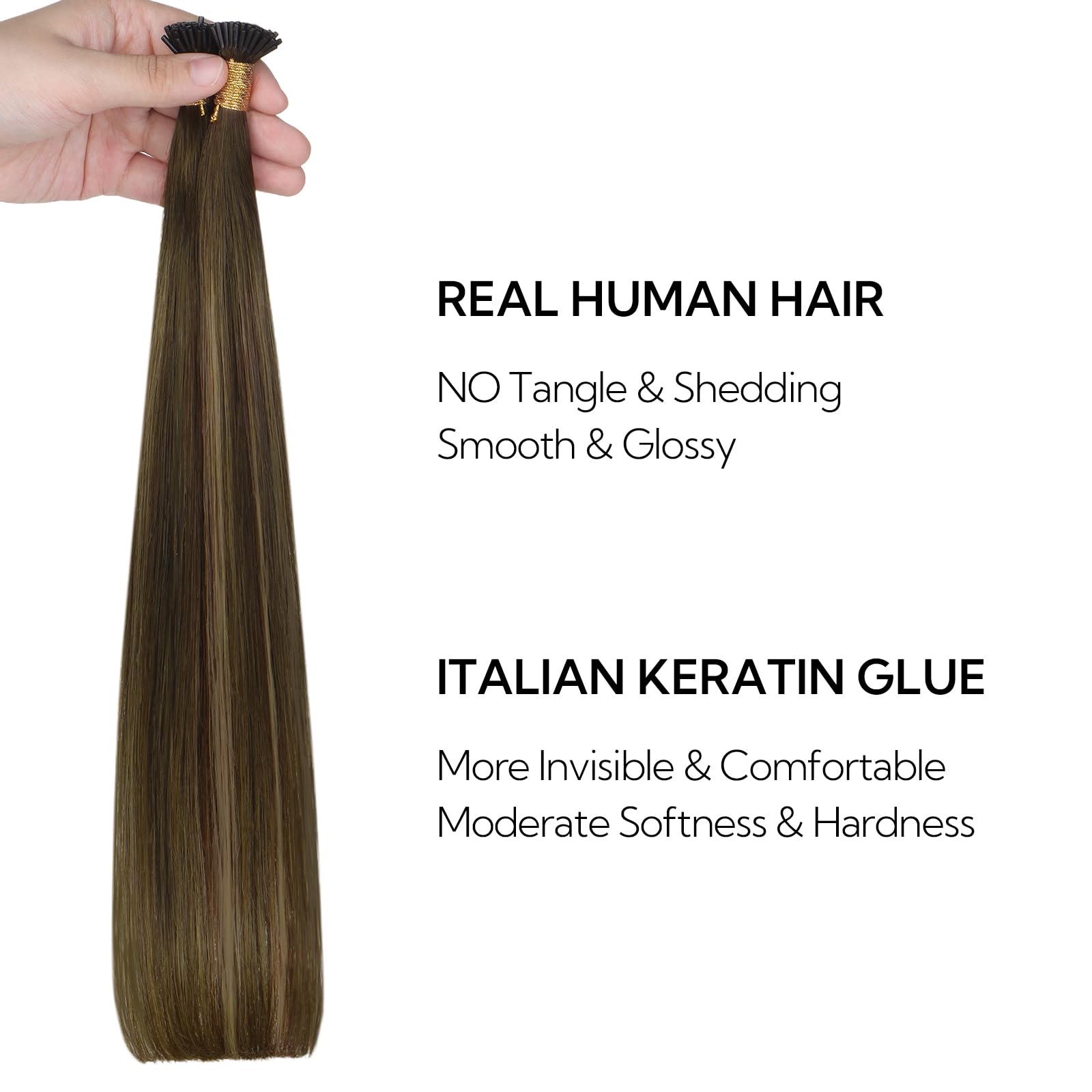 Foto 5 pulgar | Extensiones De Cabello Hotbanana I Tip Human Hair 14 Cm 50 G Choco - Venta Internacional.