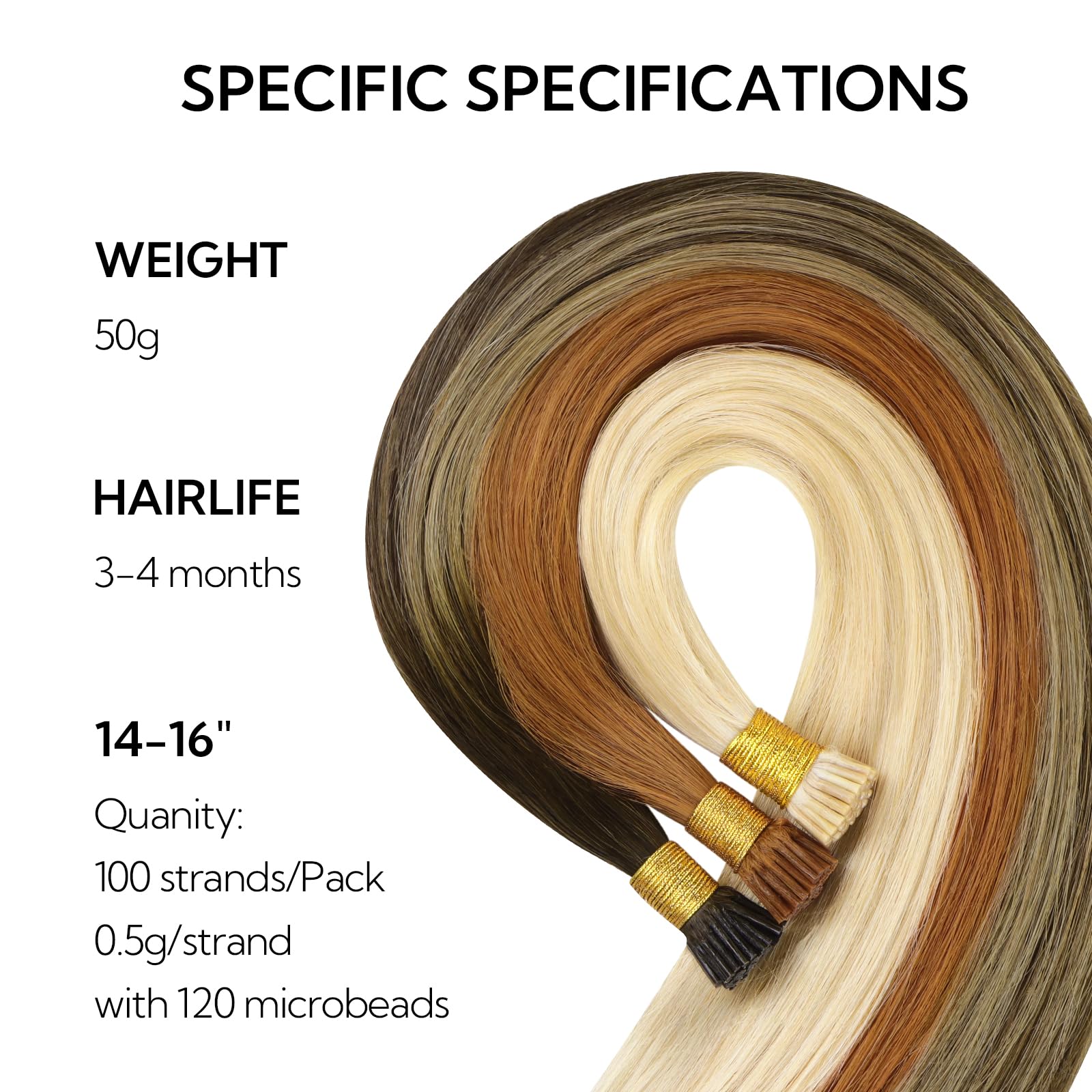 Foto 7 pulgar | Extensiones De Cabello Hotbanana I Tip Human Hair 14 Cm 50 G Choco - Venta Internacional.