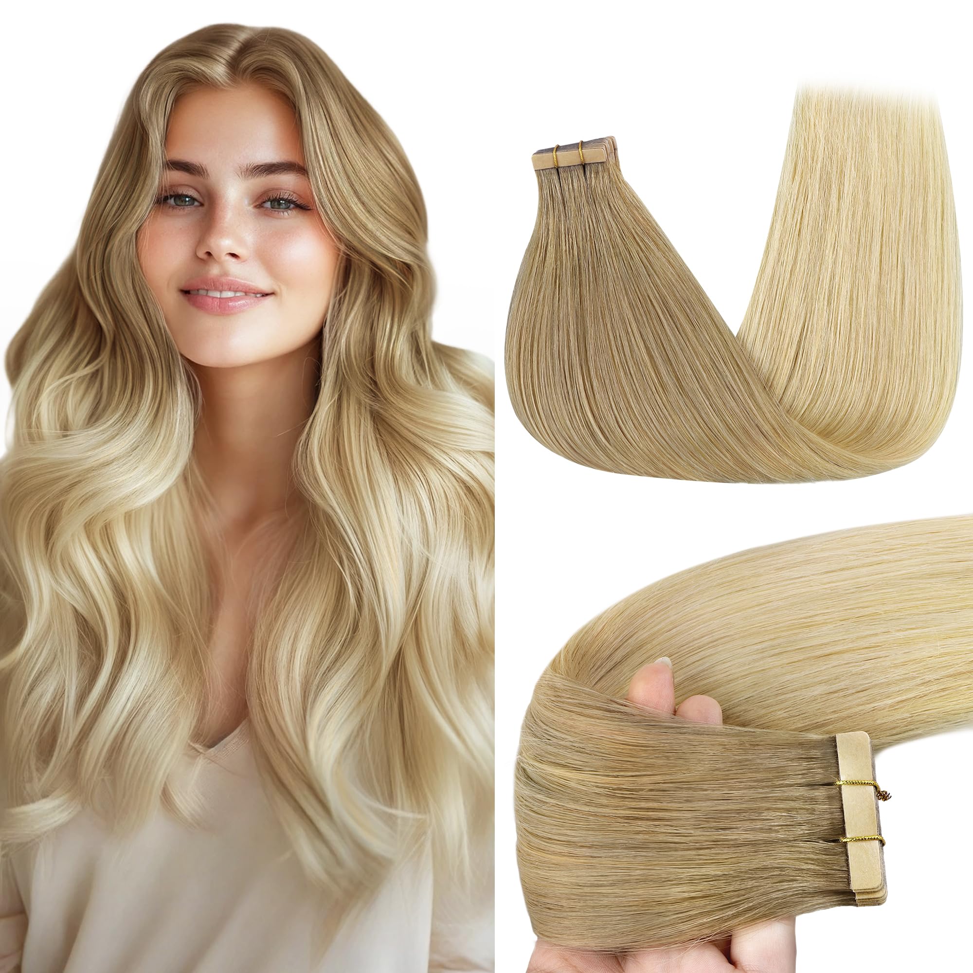 Foto 1 | Extensiones De Cabello Con Cinta Adhesiva Goo Goo, Cabello Humano, 10 Pulgadas, 30 G, 20 Unidades - Venta Internacional.
