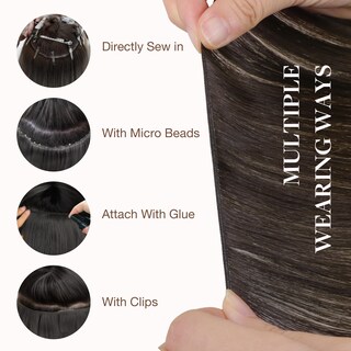 Foto 4 | Extensiones De Cabello Goo Goo Genius Weft Human Hair 14 Cm 40 G - Venta Internacional.