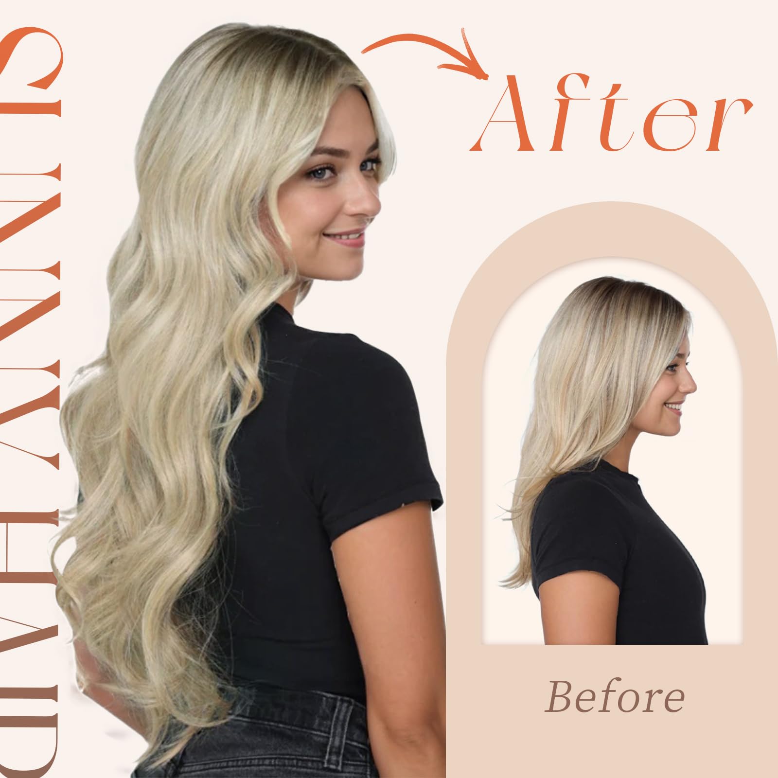 Foto 7 pulgar | Extensiones De Cabello Sunny Hair, Cabello Humano De Punta Plana, 16 Pulgadas, 50 G - Venta Internacional.