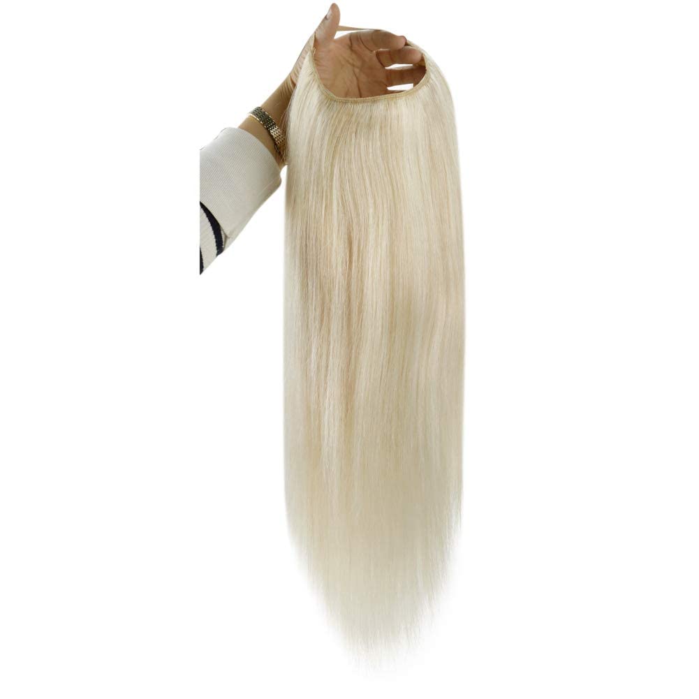Foto 6 pulgar | Peluca De Cabello Humano En Forma De U, Rubio Brillante, 30 Cm, 100 G - Venta Internacional.
