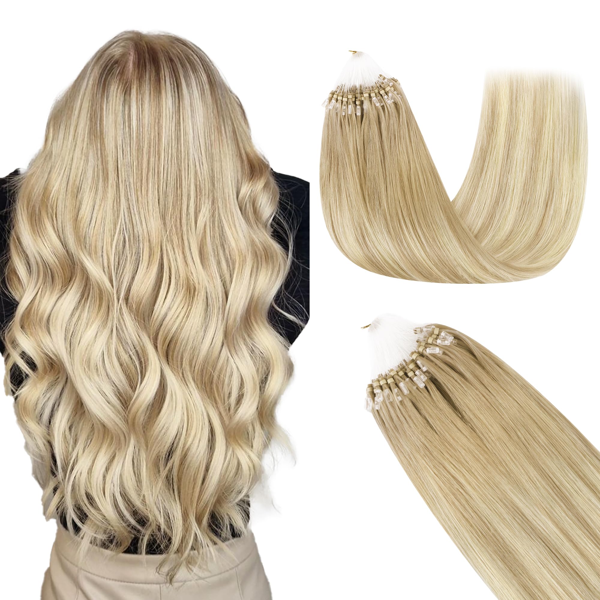 Foto 2 pulgar | Extensiones De Cabello Goo Goo Micro Link Tip 16 Cm 50 G 50s Blonde - Venta Internacional.