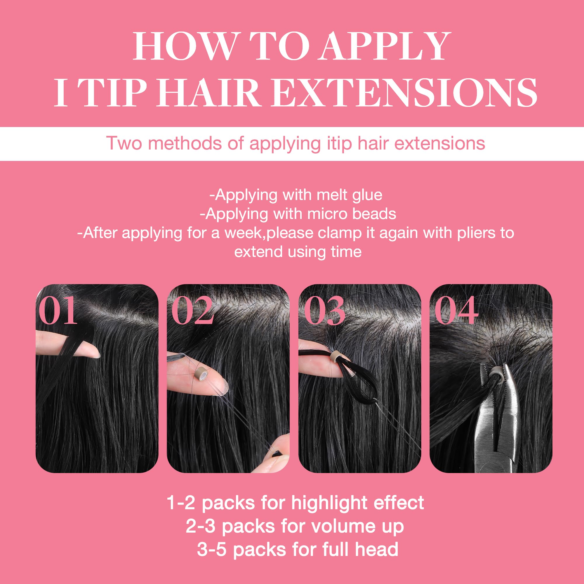 Foto 6 pulgar | Extensiones De Cabello Goo Goo Colored I Tip 18 Pulgadas 50 G 50s Purple - Venta Internacional.