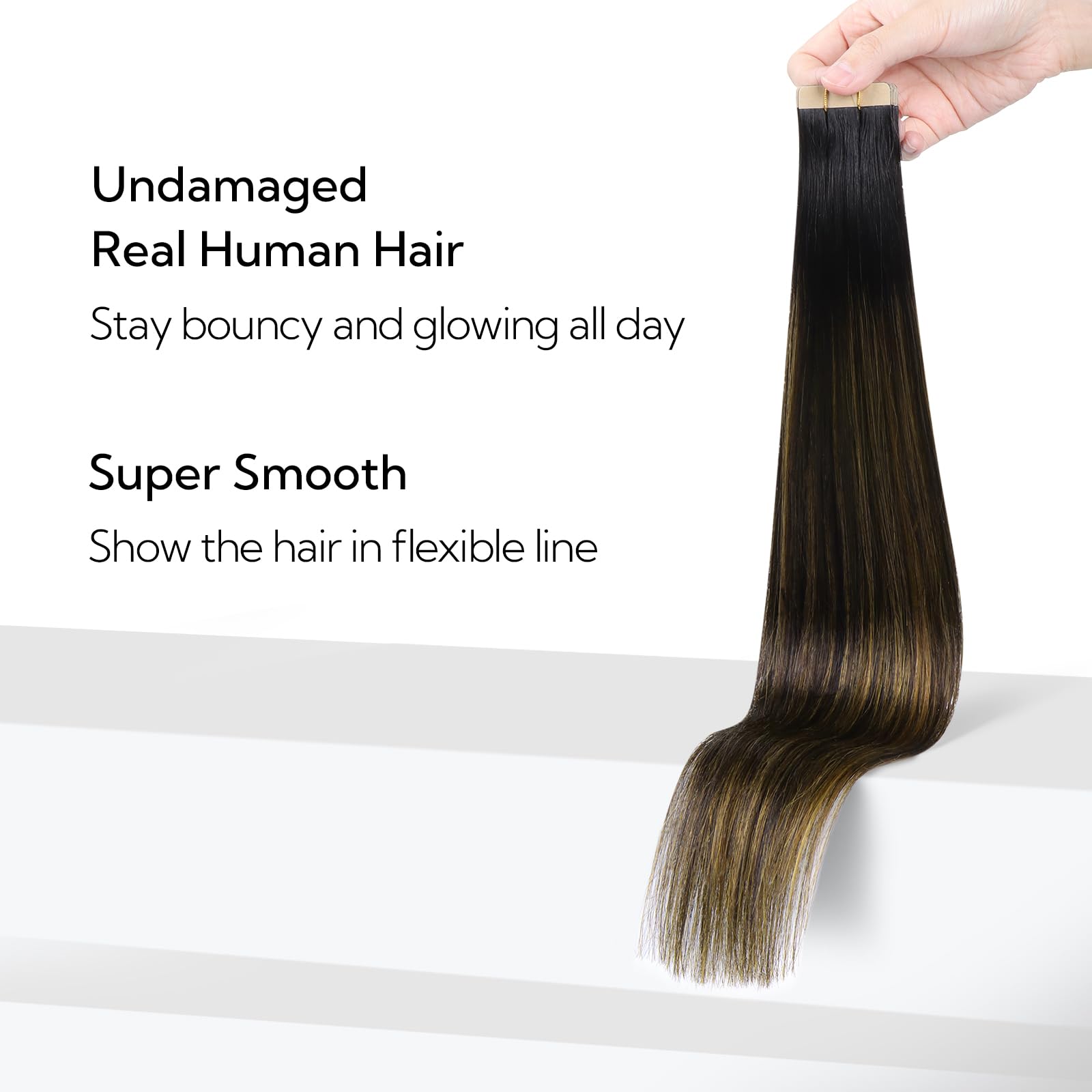 Foto 4 | Extensiones De Pelo Con Cinta Adhesiva Hotbanana, 50 G, 20 Unidades, 55 Cm, Remy Hair - Venta Internacional.