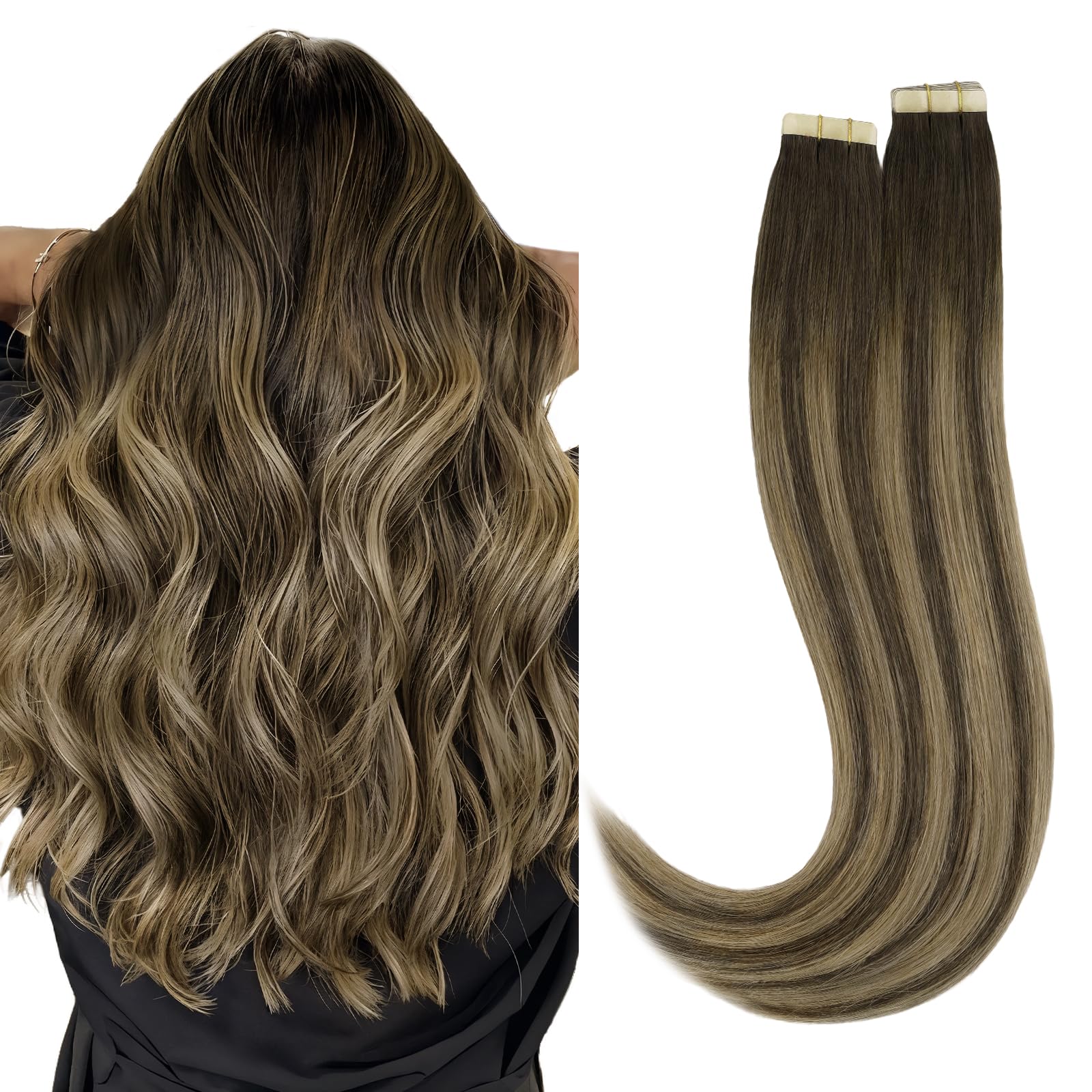 Foto 1 | Extensiones De Pelo Con Cinta Adhesiva Hotbanana, 35 Cm, 40 Unidades, 100 G - Venta Internacional.