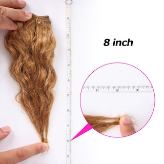 Foto 4 | Extensiones De Cabello Violet Natural Brasileño Rubio Oscuro Rizado - Venta Internacional.