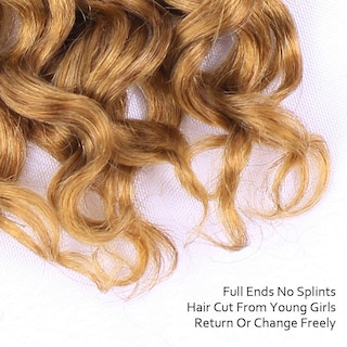 Foto 6 | Extensiones De Cabello Violet Natural Brasileño Rubio Oscuro Rizado - Venta Internacional.