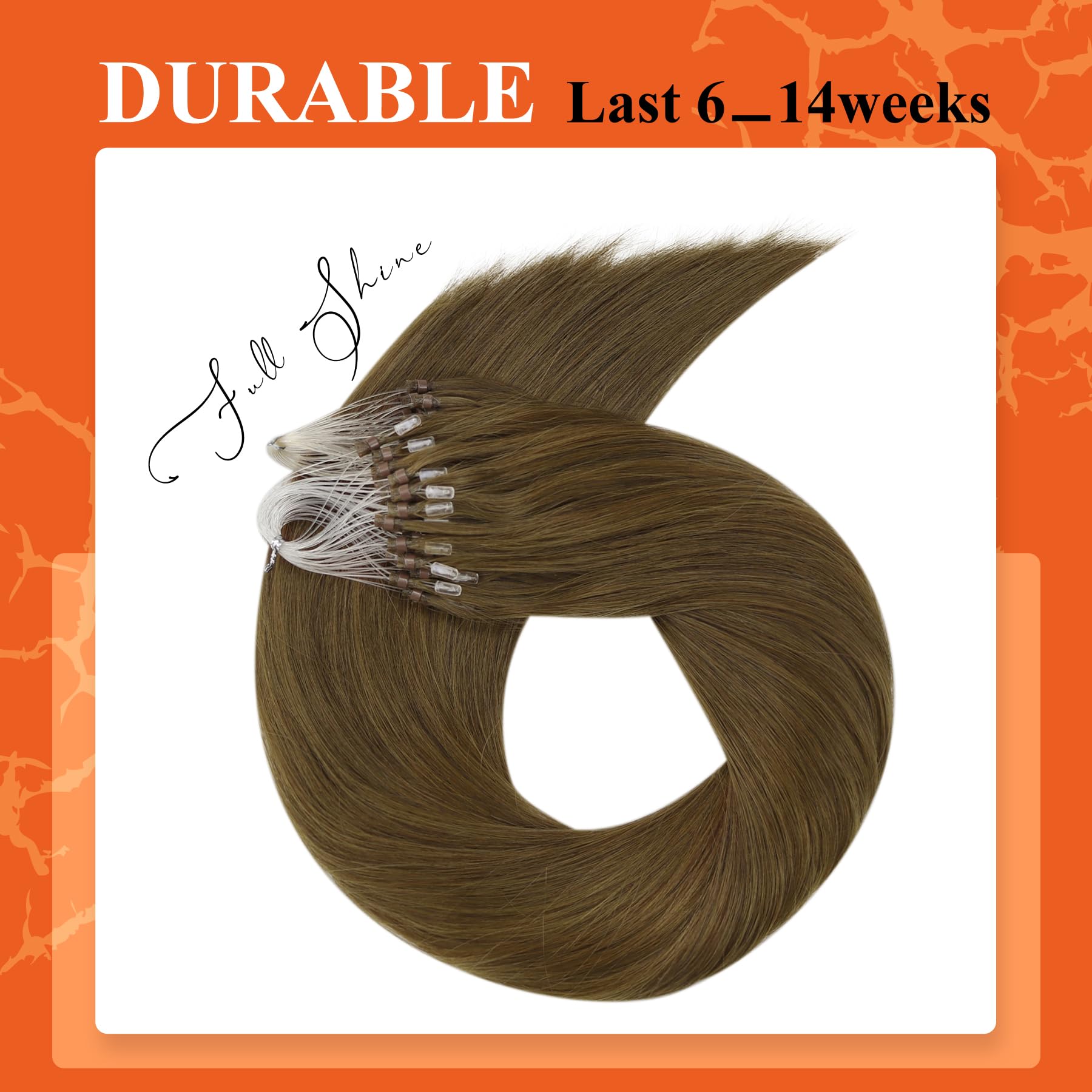 Foto 4 pulgar | Extensiones De Cabello Full Shine Micro Loop 40 Cm 50 G/50s #4 - Venta Internacional.