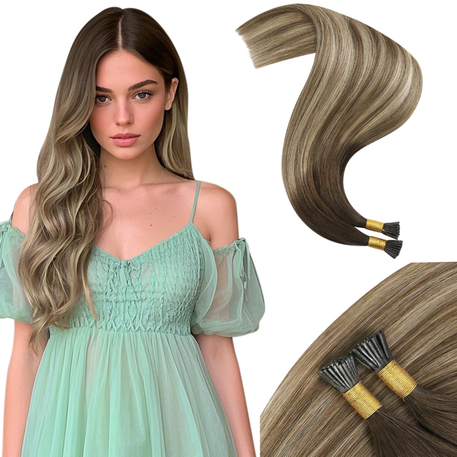 Foto 2 pulgar | Extensiones De Cabello Moresoo Pre Bonded I Tip 14 Cm 0,8 G/s 50s - Venta Internacional.