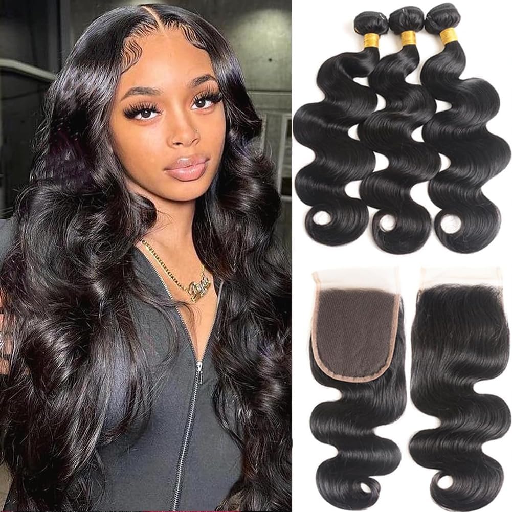 Foto 1 | Hair Bundles Generous Body Wave, 45 Cm, 3 Paquetes Con Cierre - Venta Internacional.