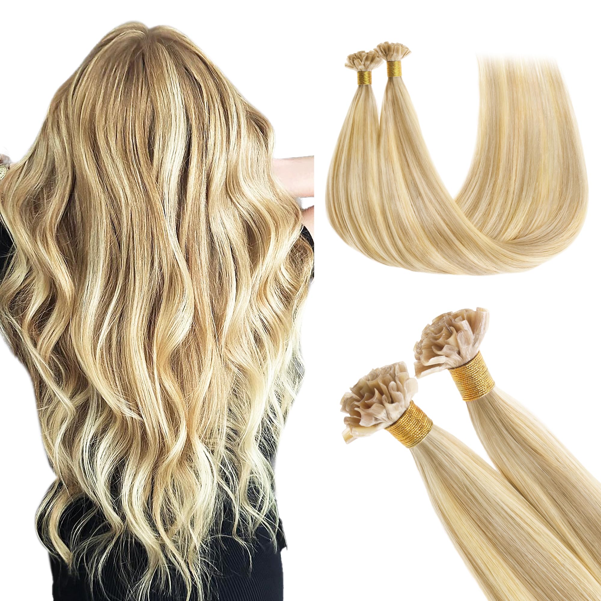 Foto 2 pulgar | Extensiones De Cabello Goo Goo, Con Punta En U, 20 Cm, 50 G, 50 Cm, Cabello Humano Real - Venta Internacional.