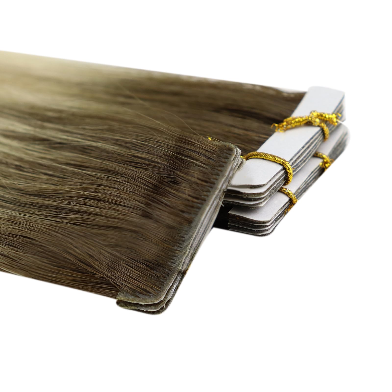 Foto 7 pulgar | Extensiones De Cabello Humano Virgen Con Cinta Adhesiva, Brillo Completo, 20 Cm - Venta Internacional.